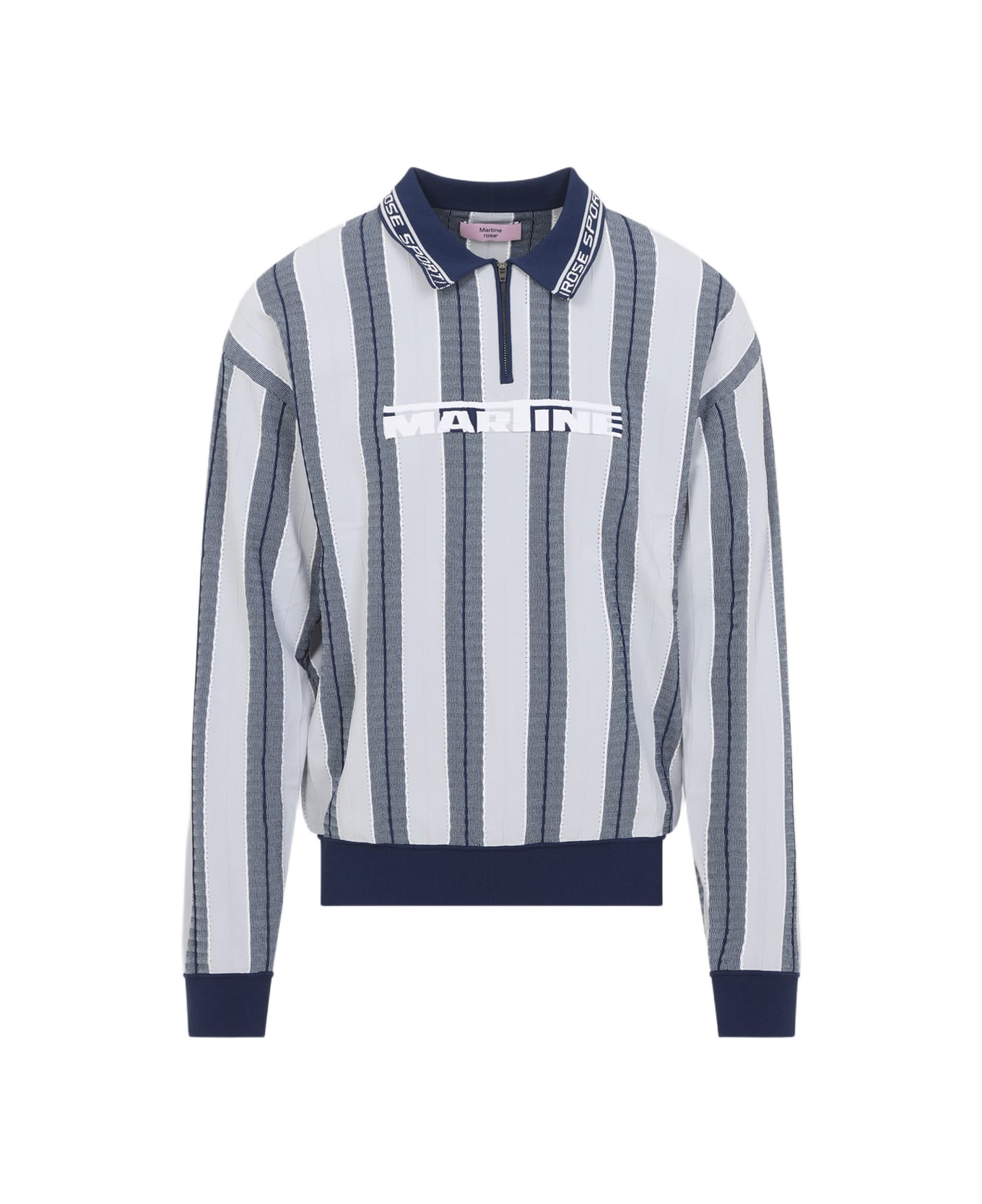 Martine Rose Logo Polo - Blu Blue Grey