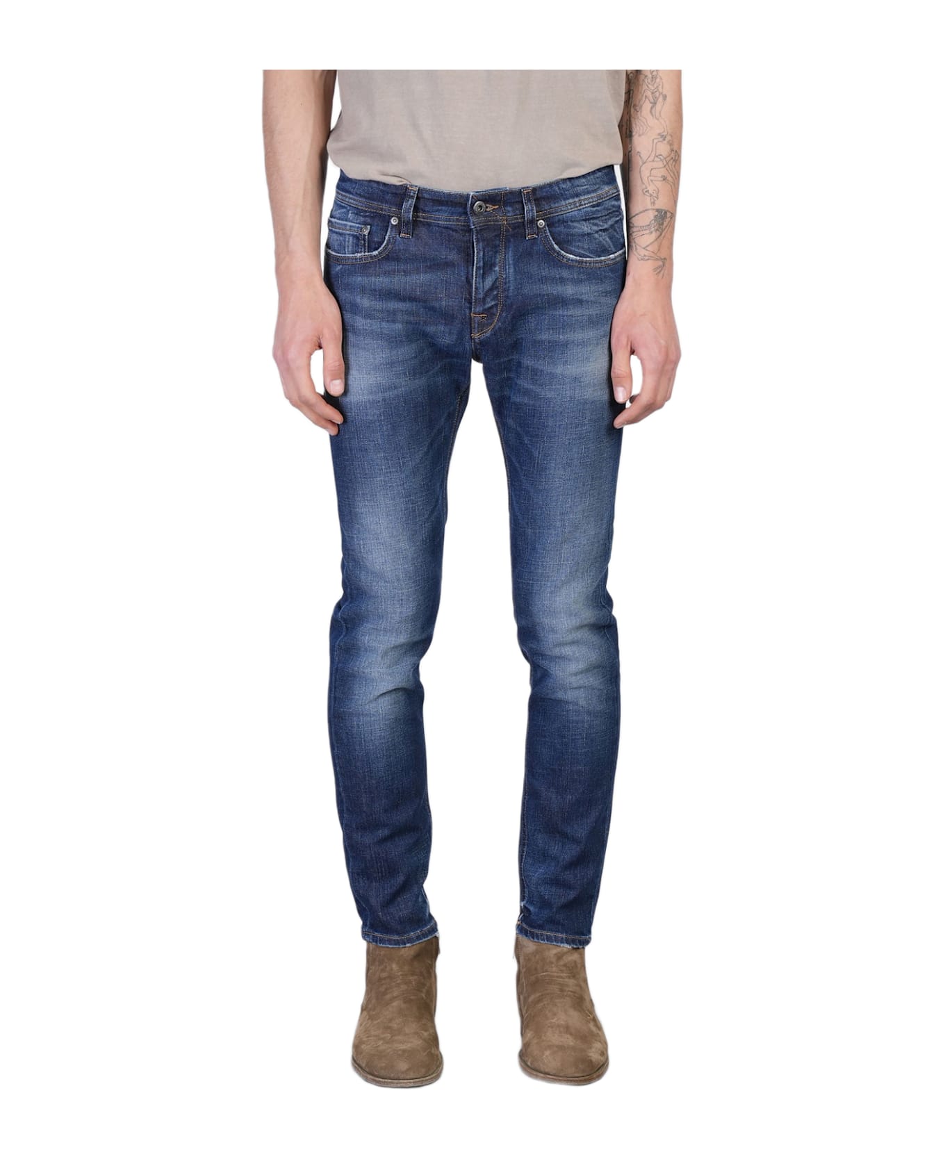 Salvatore Santoro Jeans In Blue Denim - blue