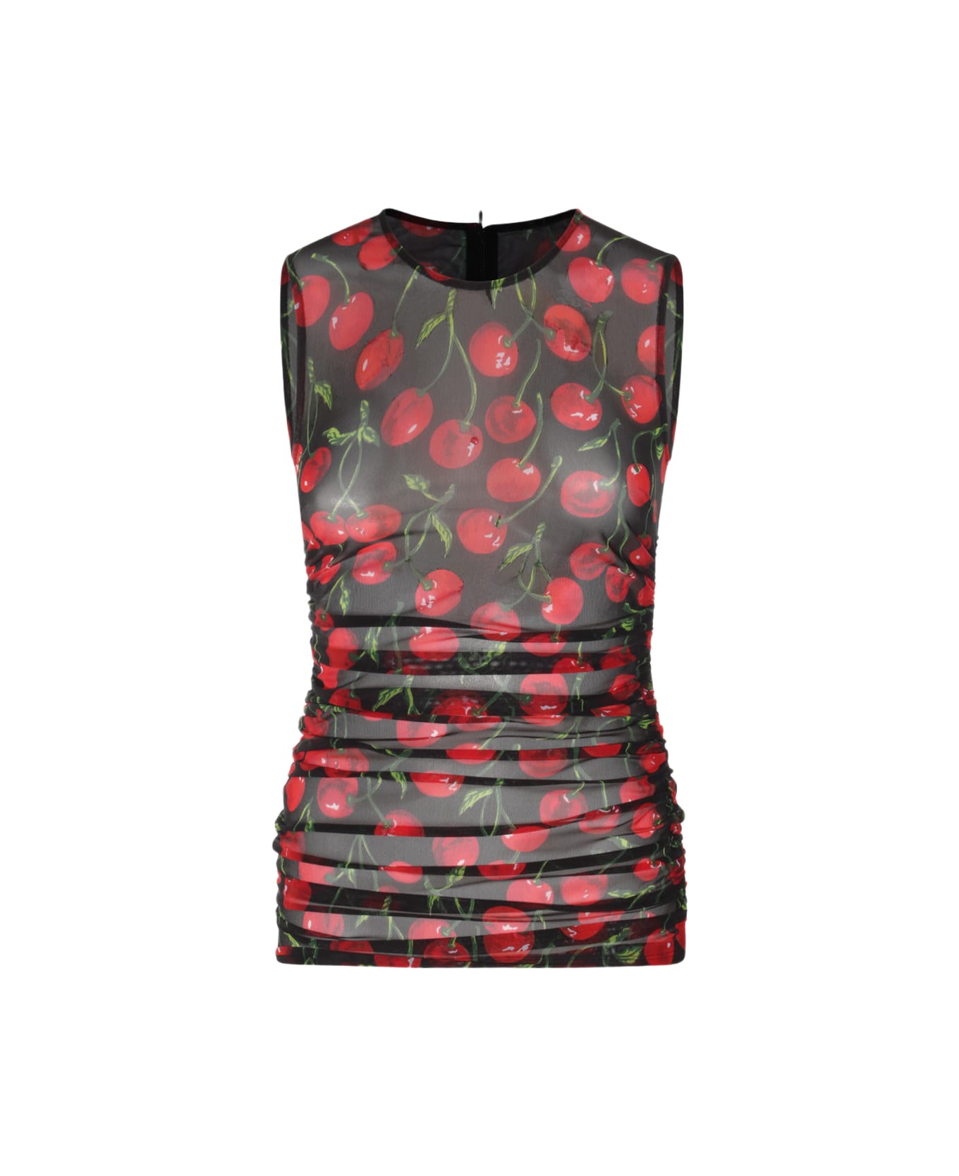 Dolce & Gabbana Black, Red And Green Top - CILIEGIE