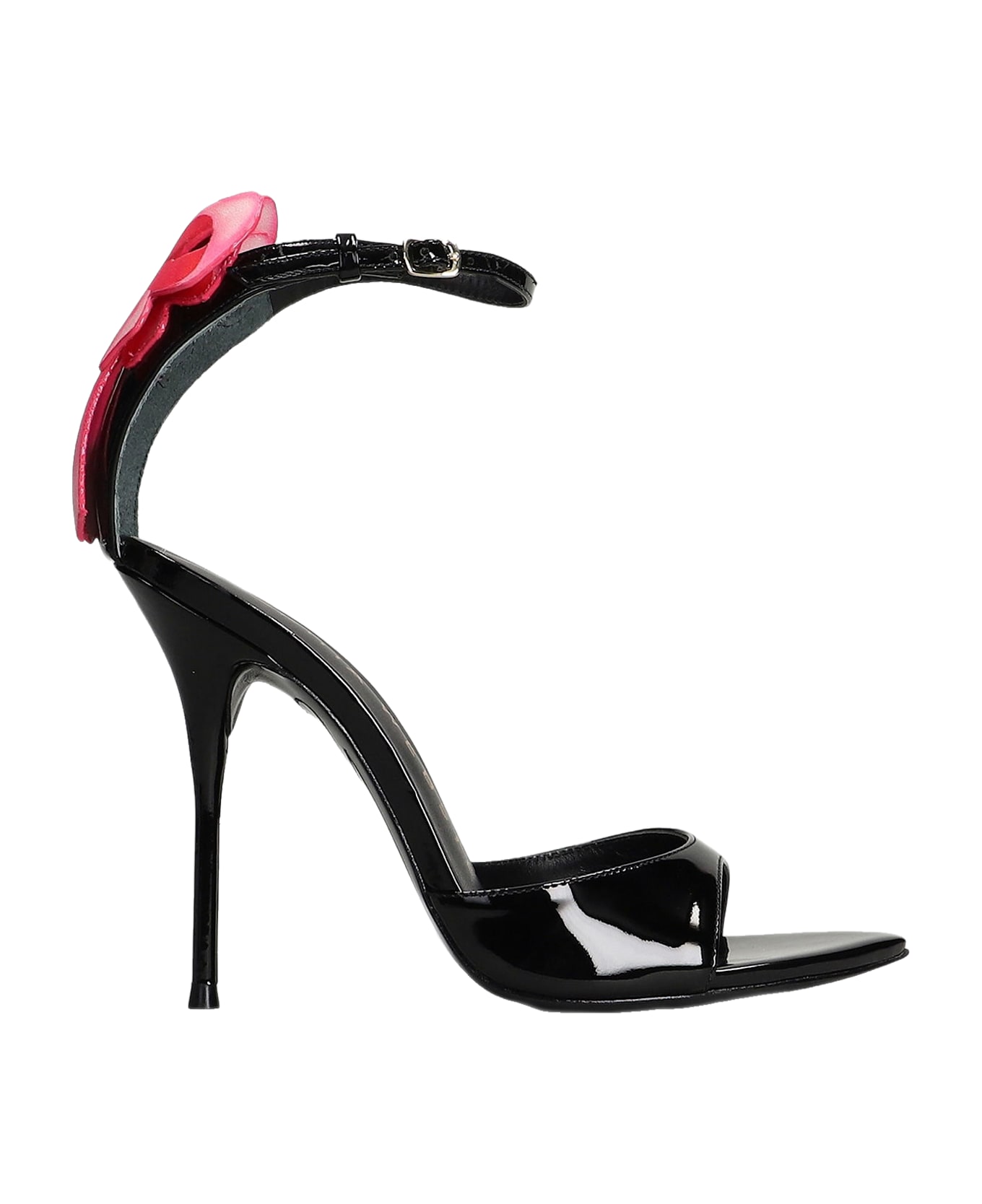 Sophia Webster Mademoiselle Sandals In Black Leather - black
