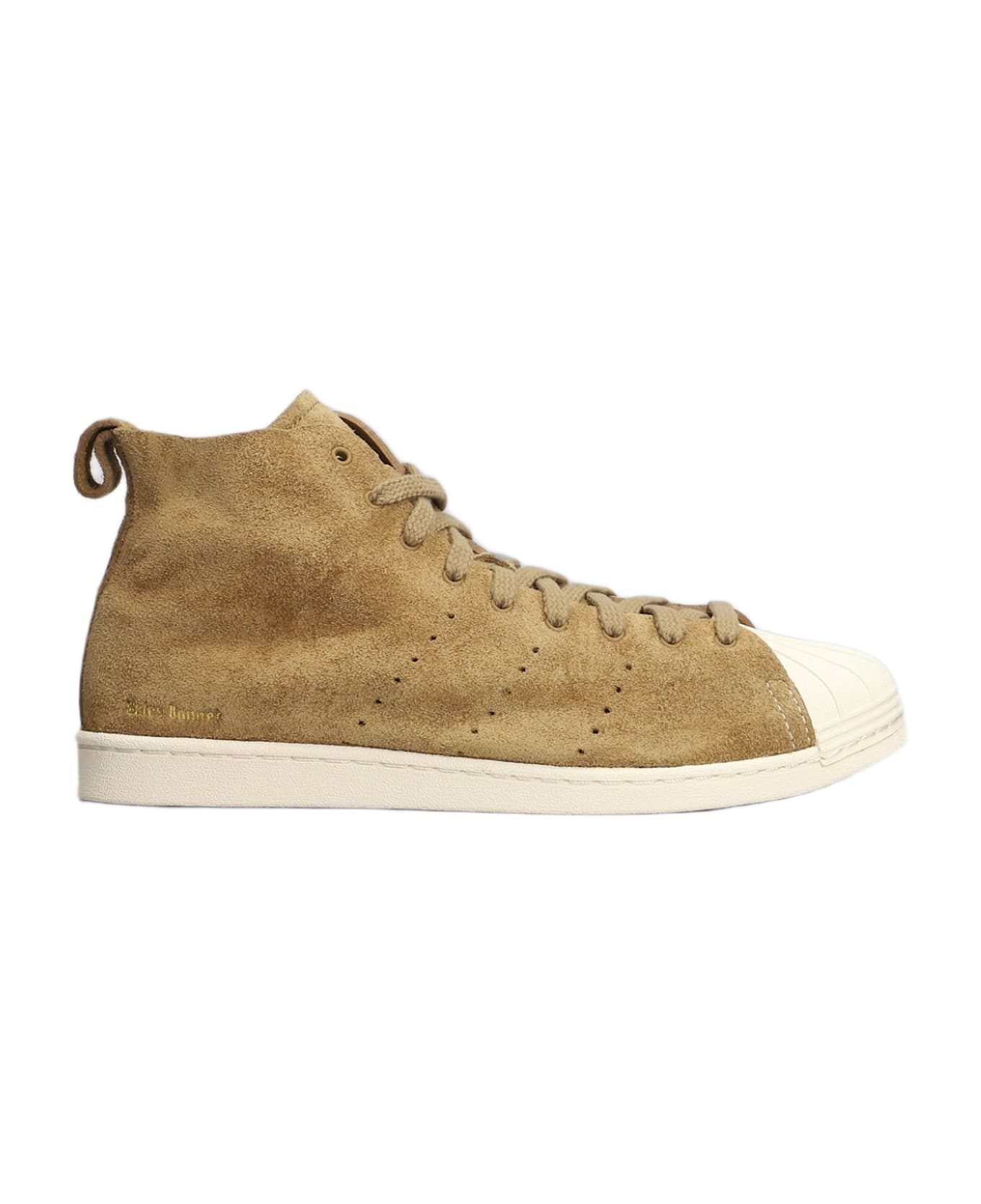 Adidas Originals by Wales Bonner Superstar Hi Sneakers In Brown Suede - brown