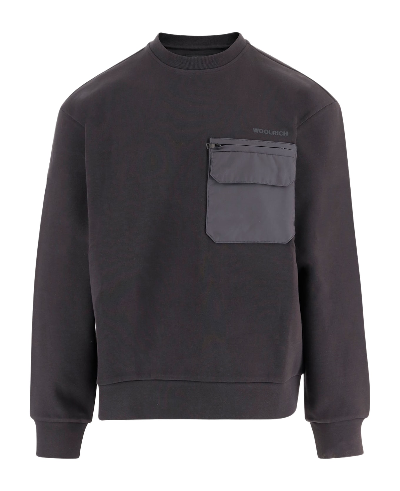 Woolrich Sweater With Logo - Grey