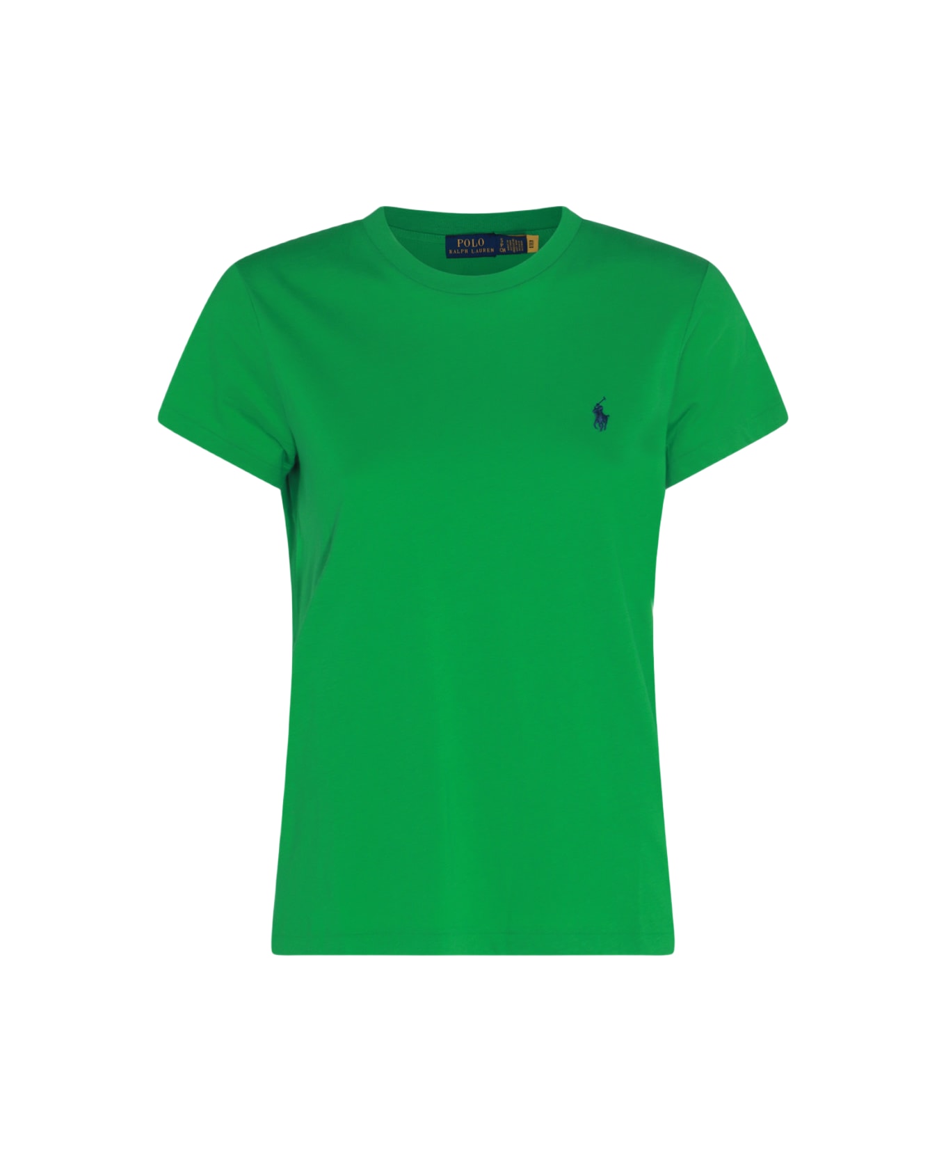 Polo Ralph Lauren Green And Blue Cotton T-shirt - PREPPY GREEN