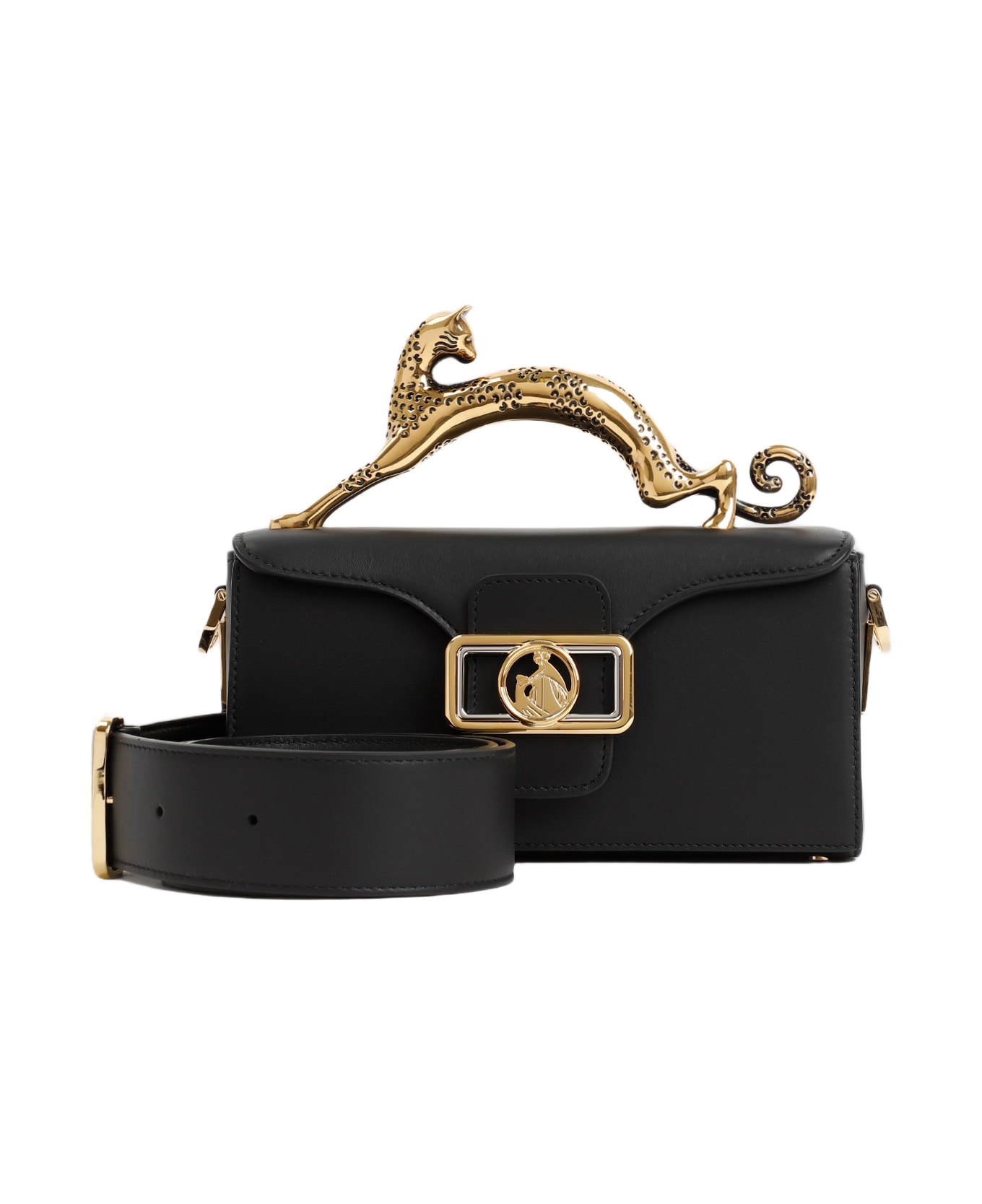 Lanvin Nano Pencil Cat Bag - Black