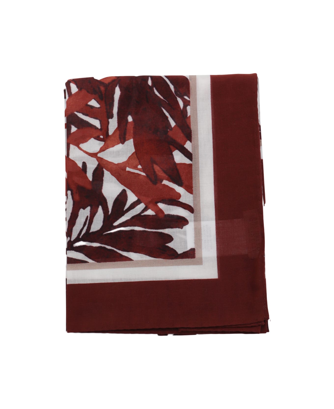 Brunello Cucinelli Red Cotton Scarves