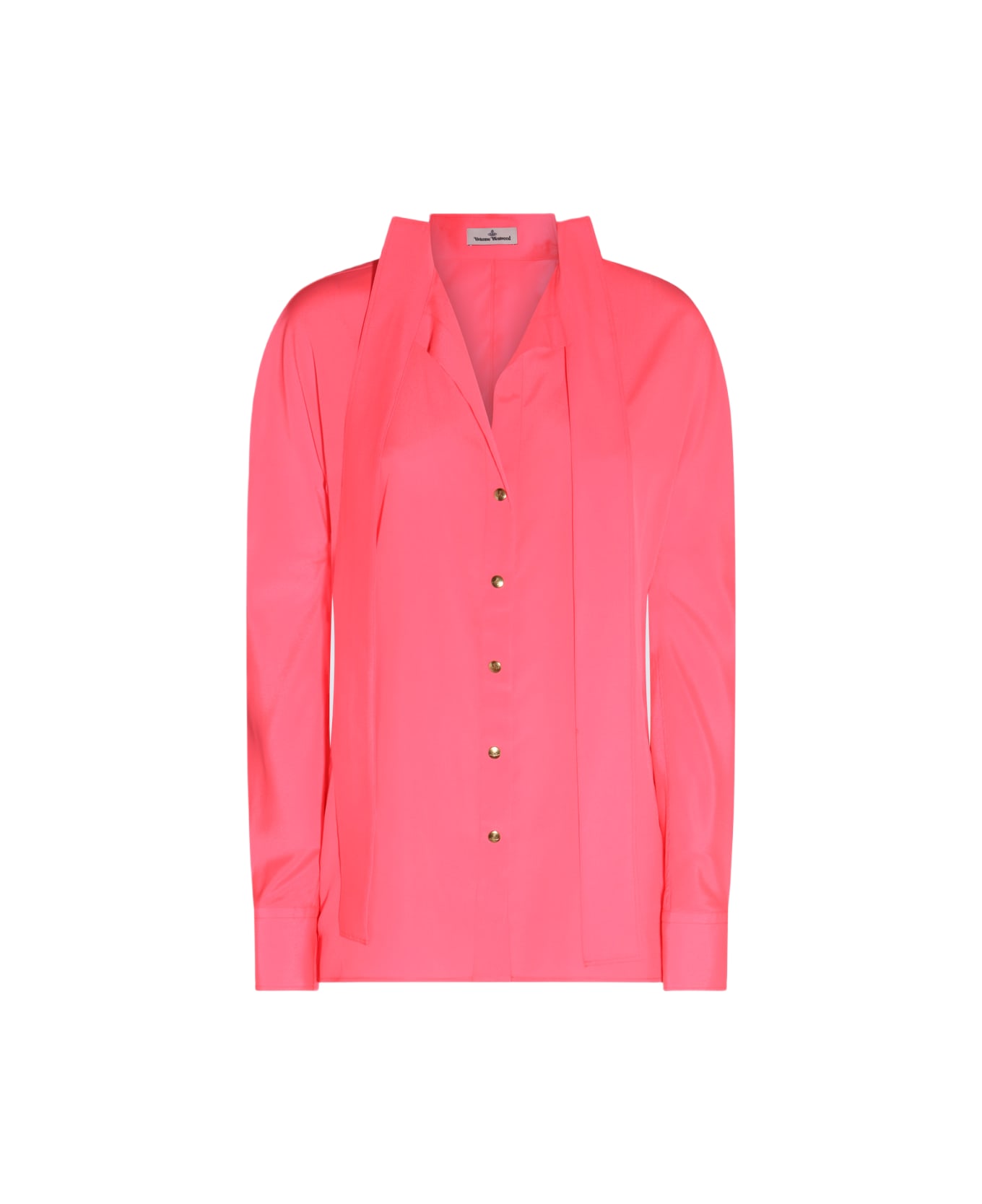 Vivienne Westwood Pink Neon Viscose Stretch Shirt - PINK NEON