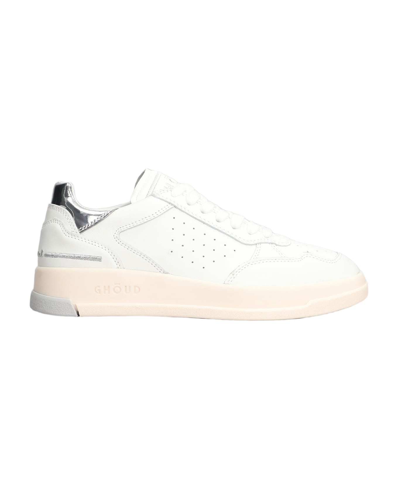 GHOUD Tweener Low Sneakers In White Leather - White