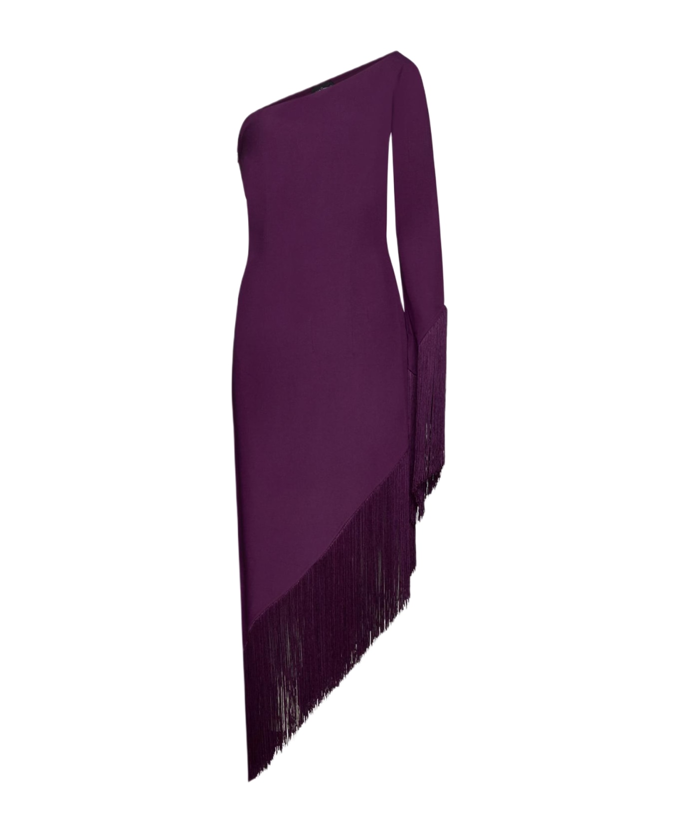 Taller Marmo Aventador Viscose-blend One-shoulder Dress - Purple