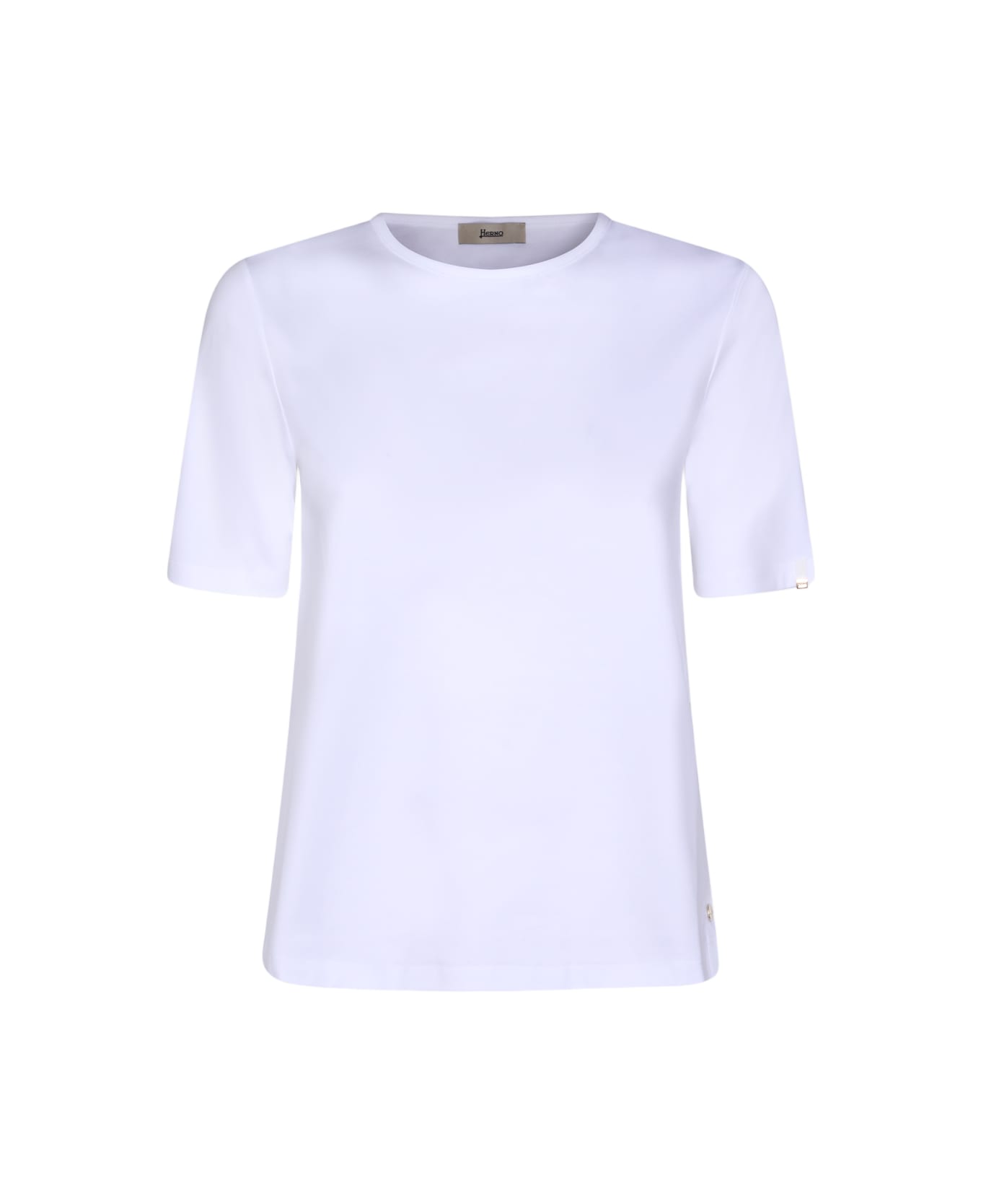 Herno White Cotton T-shirt - White