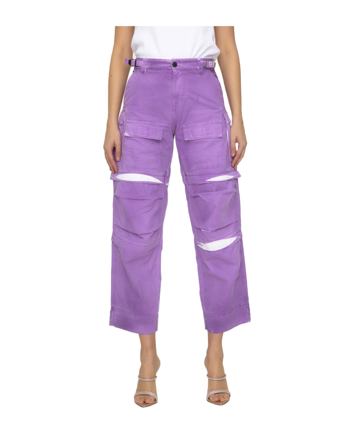 DARKPARK Julia Cargo Pants - Apu Acid Purple