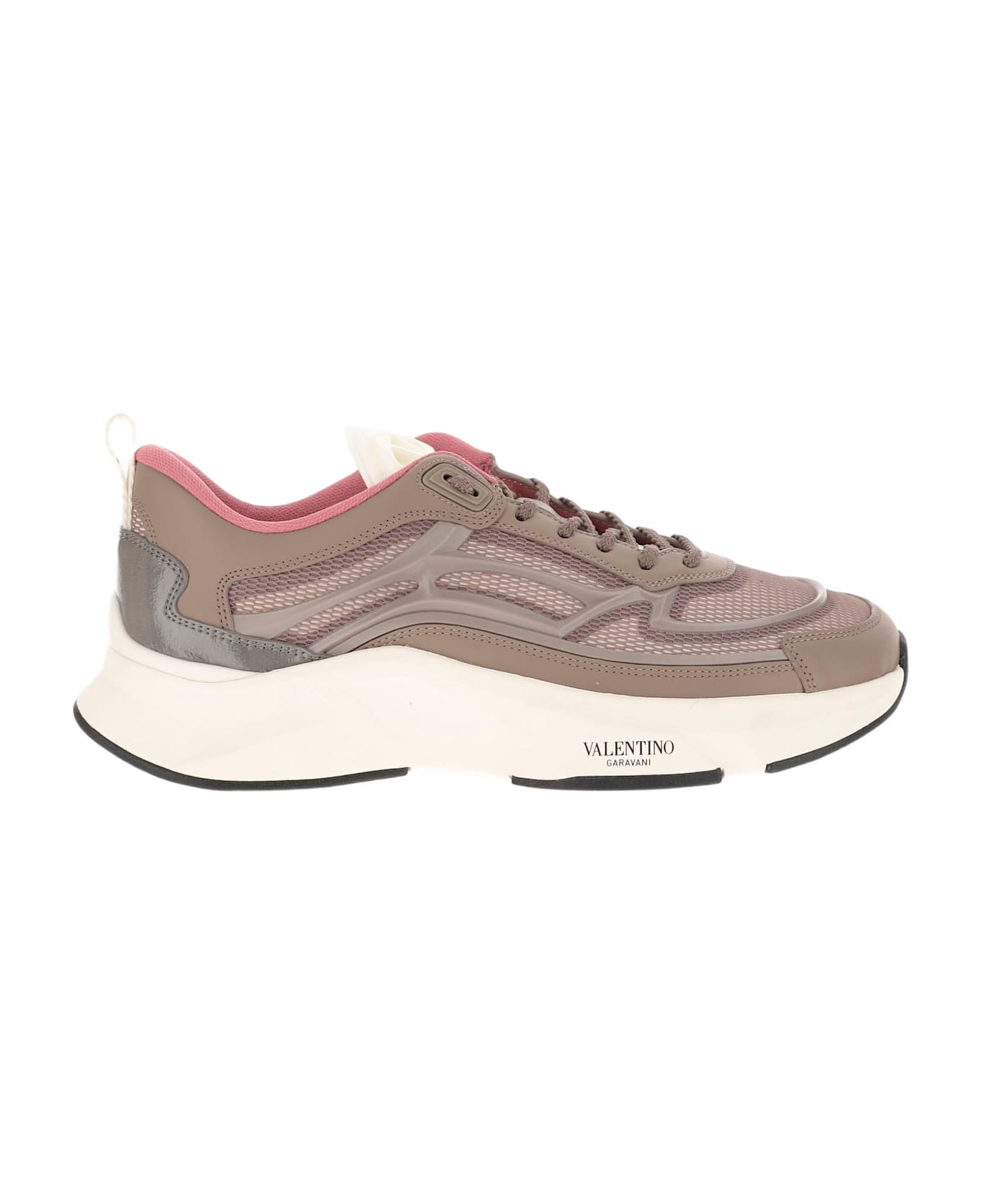 Valentino Garavani Sneakers With Mesh - Red