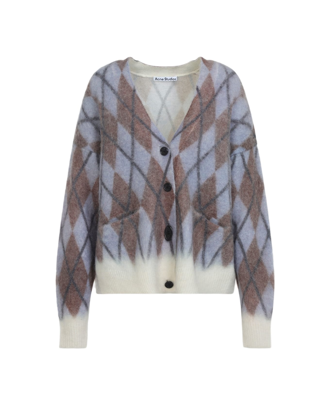 Acne Studios Mohair Cardigan - Aft Grey Brown