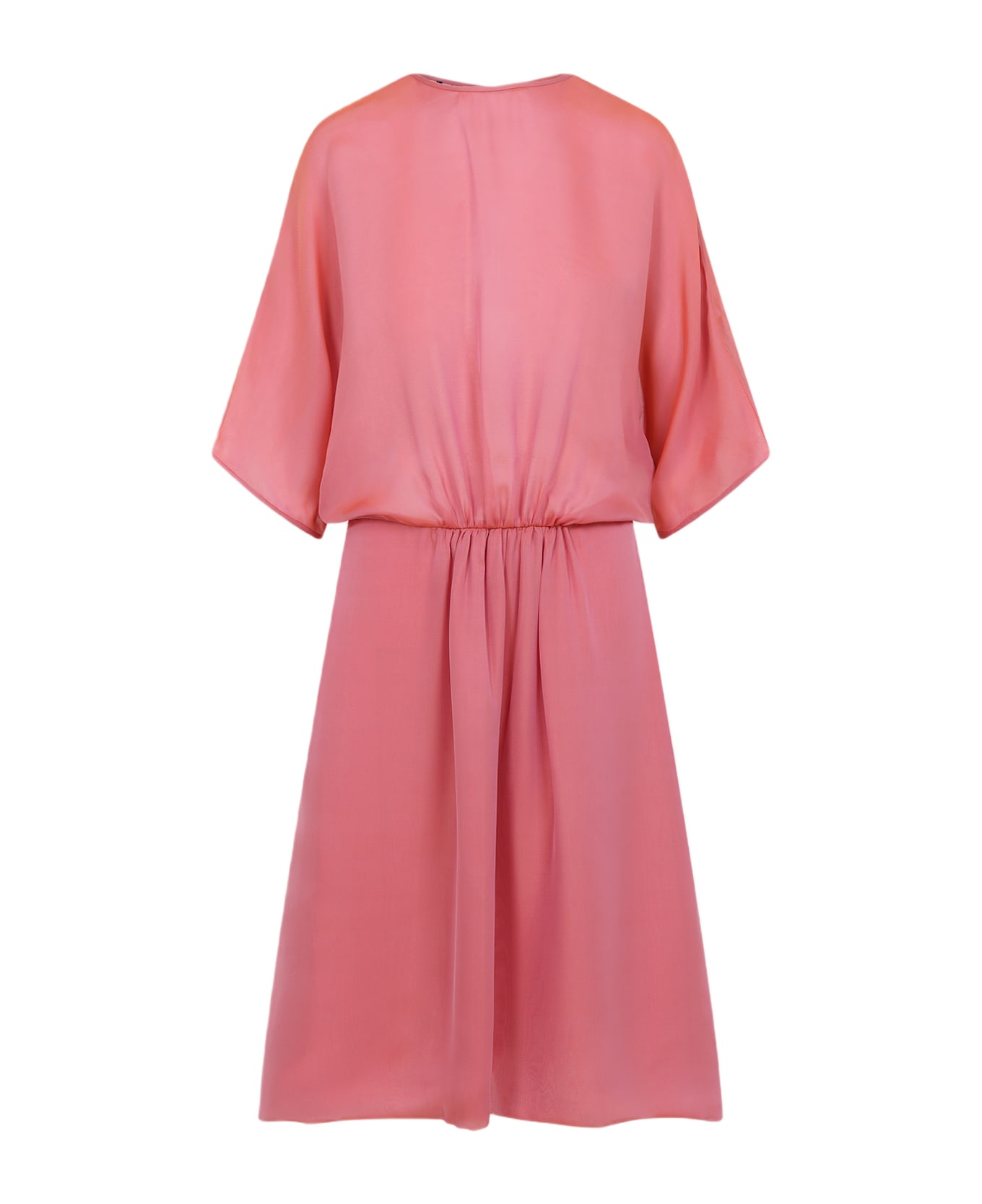 Giorgio Armani Silk Midi Dress - Ibis Rose
