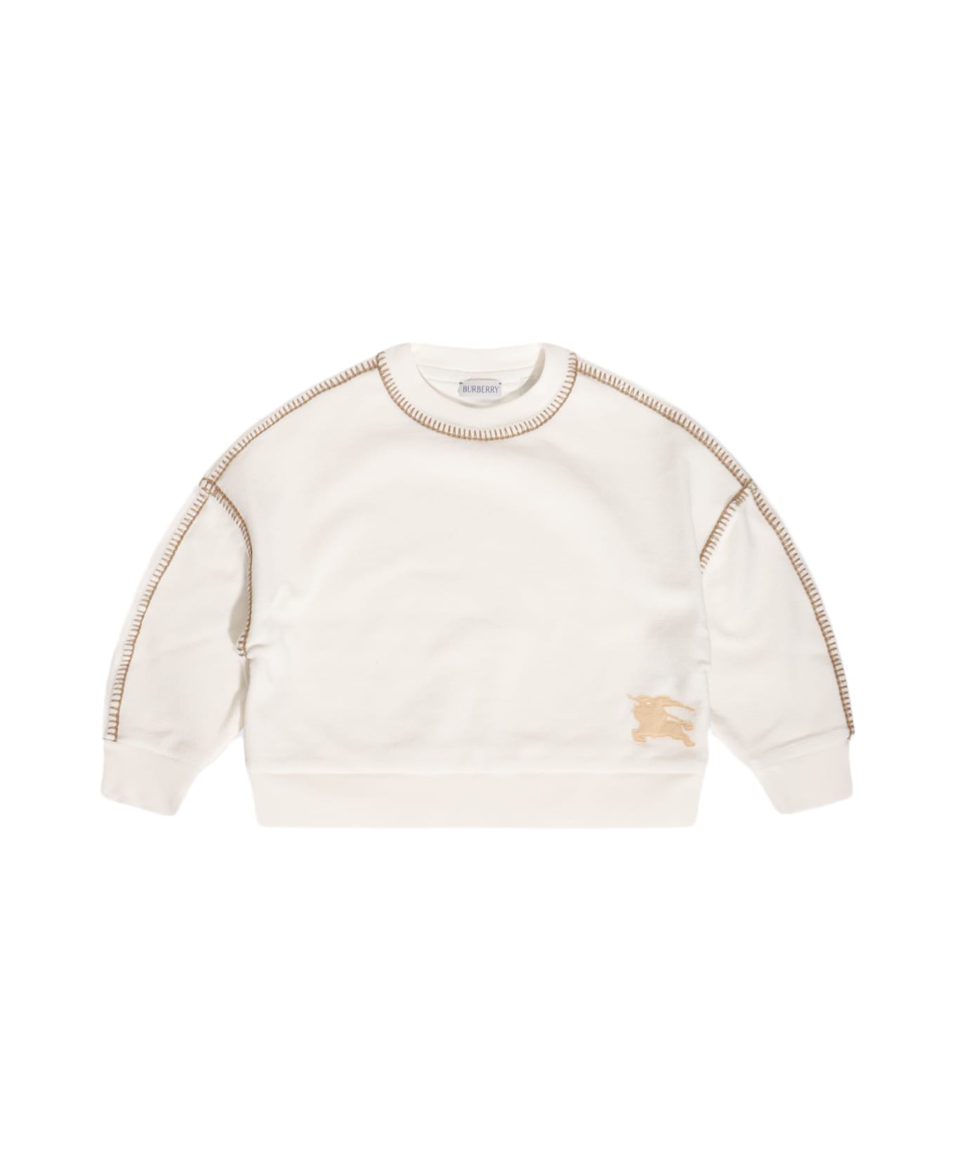 Burberry Beige Cotton Sweatshirt - SALT ニットウェア＆スウェットシャツ
