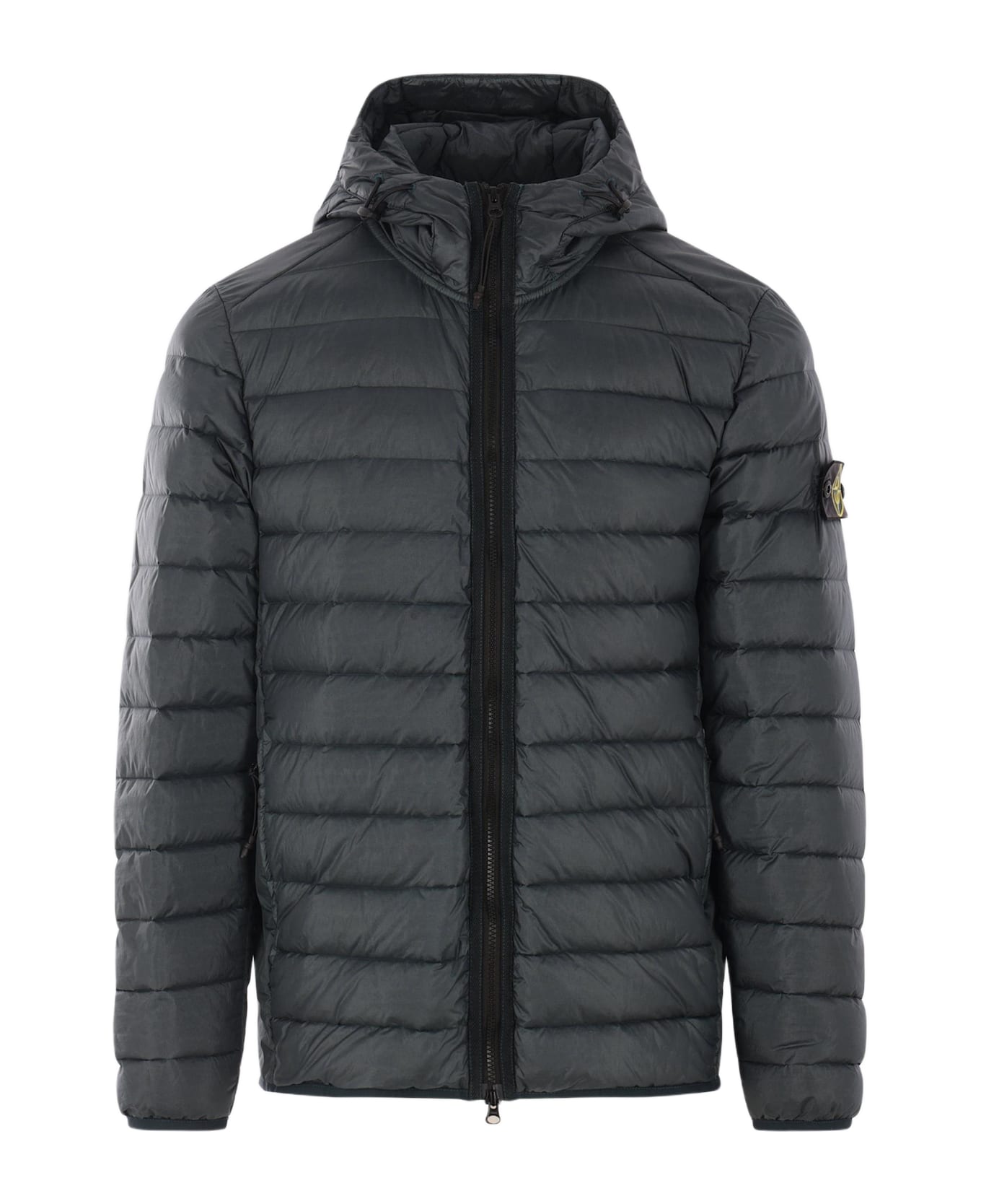 Stone Island Loom Woven Chambers R-nylon Down Jacket - Green