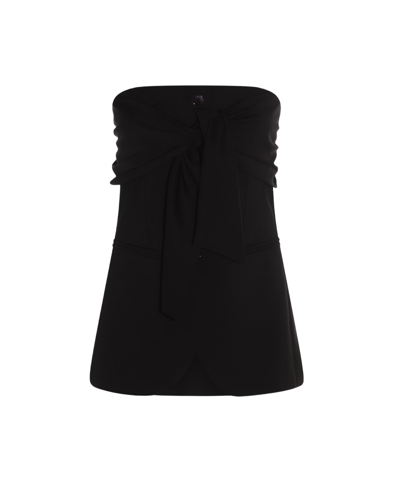 Max Mara Black Wool Top - Black