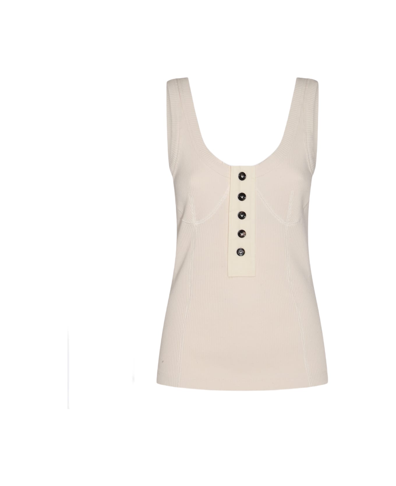 Bottega Veneta Beige Cotton Top - SEA SALT