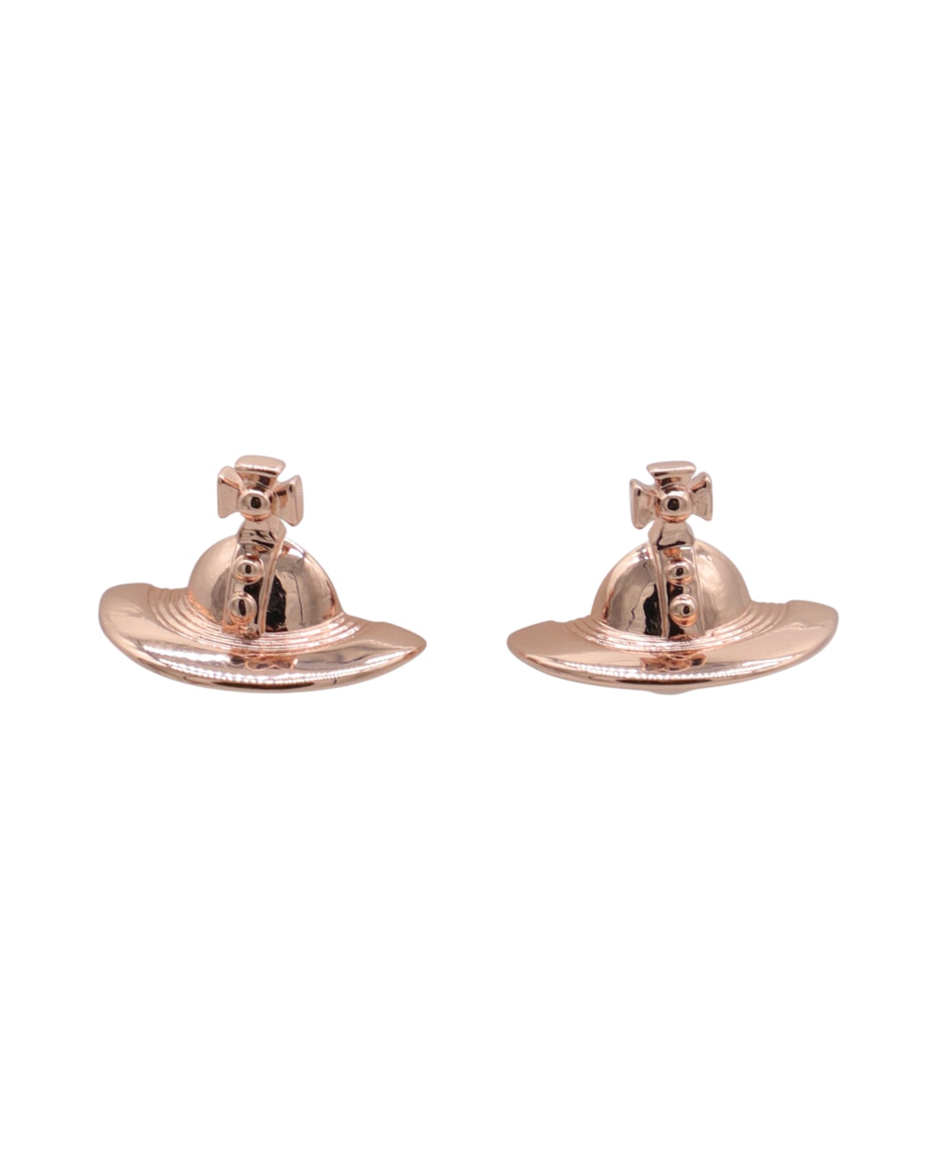 Vivienne Westwood Pink Brass Earrings - PINK GOLD