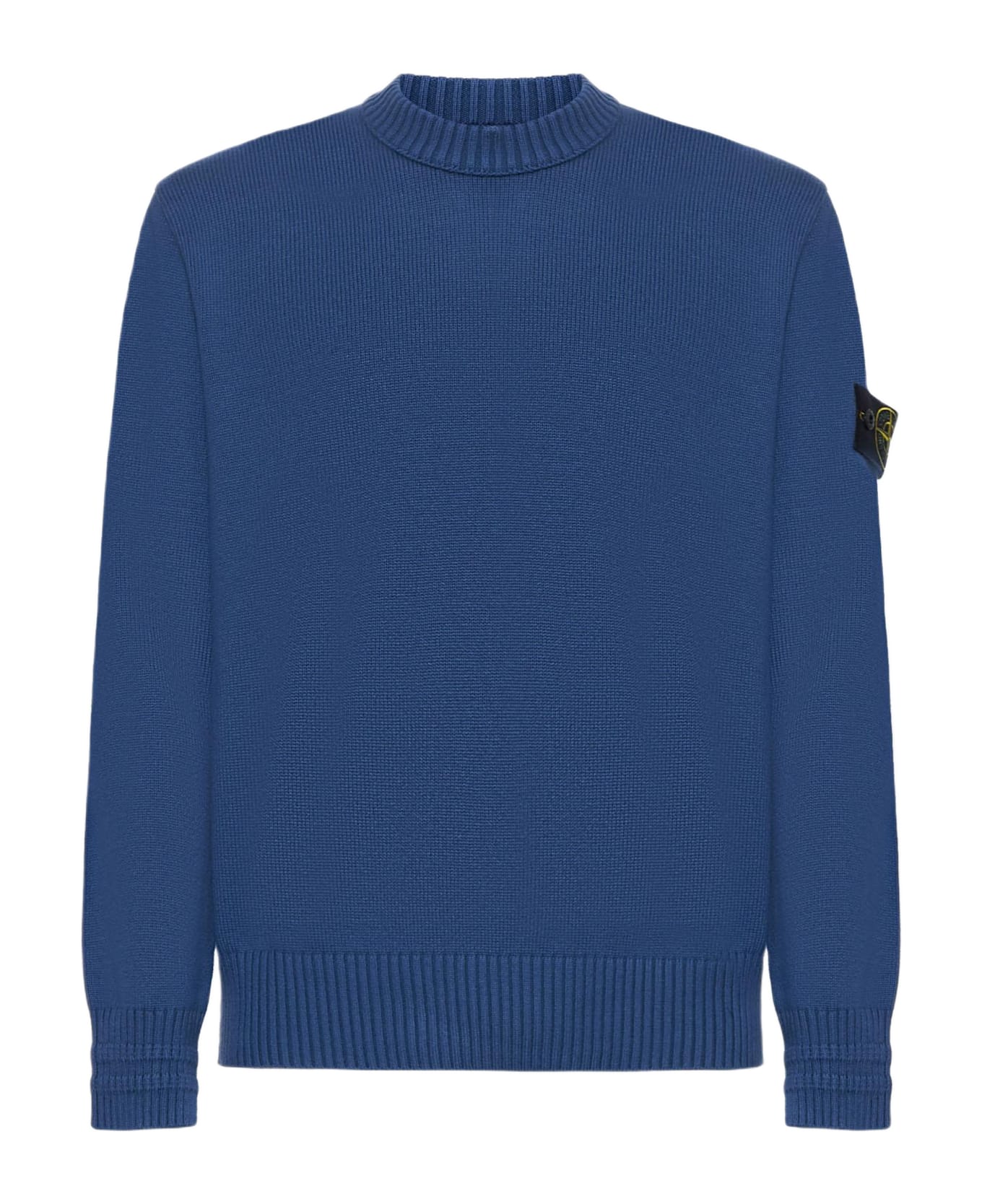 Stone Island Winter Cotton Crewneck Sweater - Blu