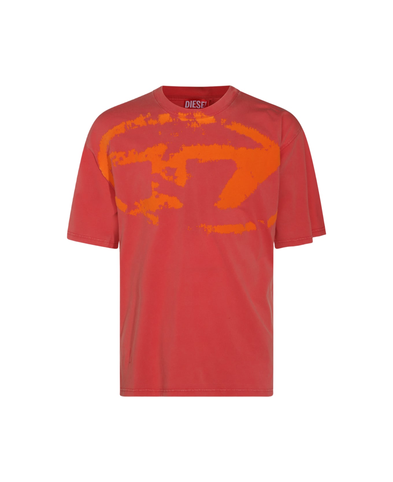 Diesel Red Cotton T-shirt - Red