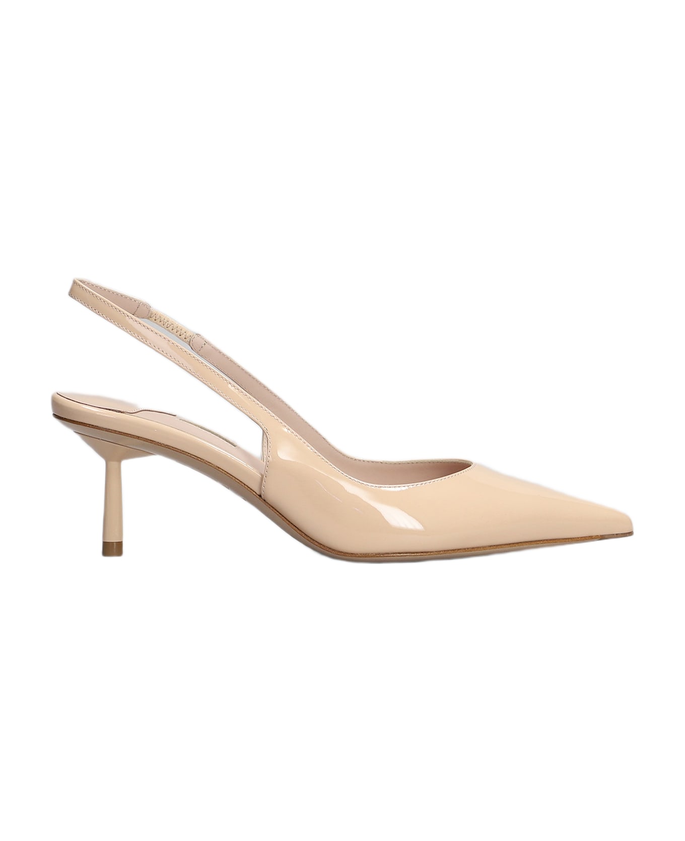 Le Silla Bella Pumps In Powder Patent Leather - powder