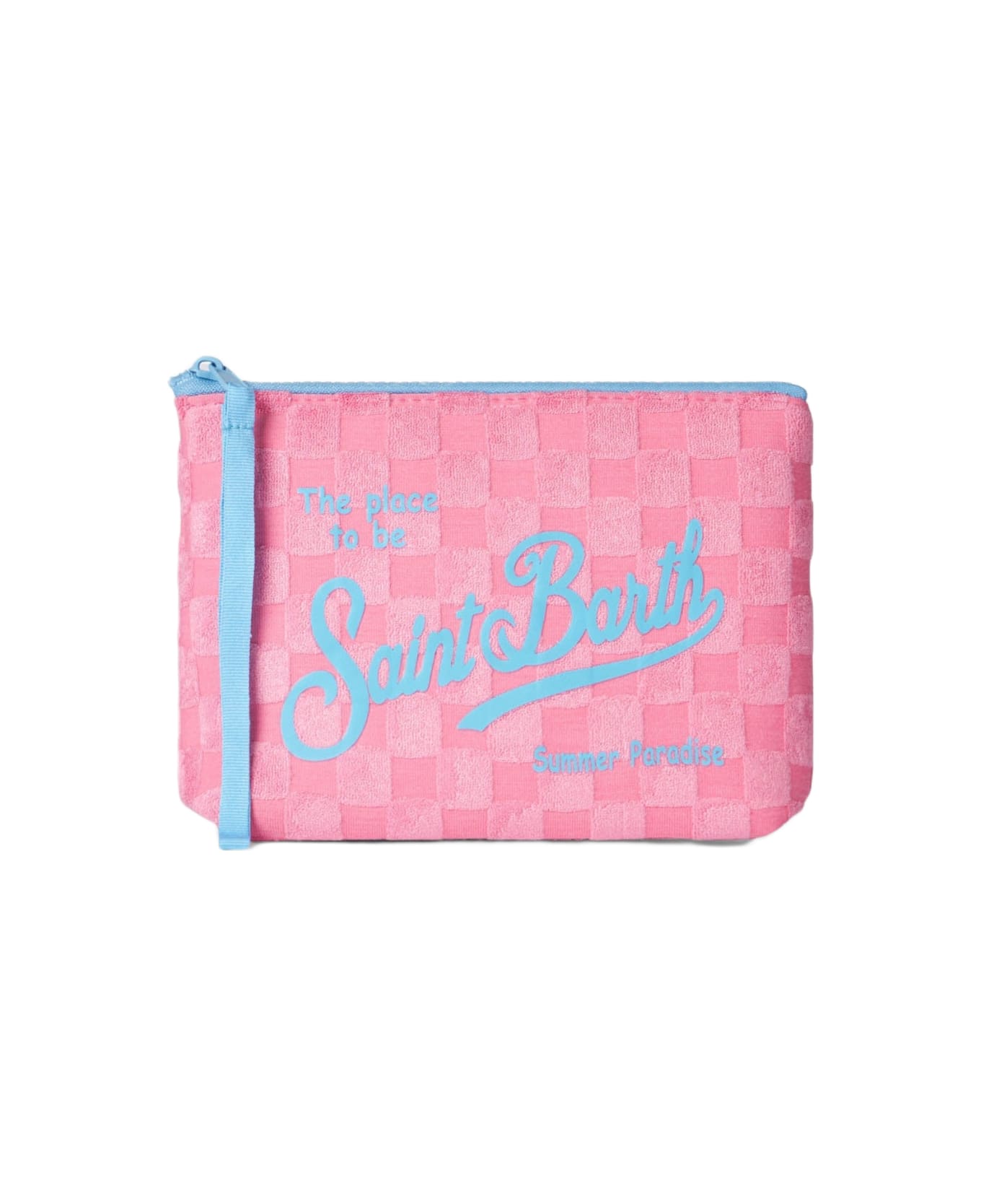 MC2 Saint Barth Aline Pink Terry Pochette With Check - PINK