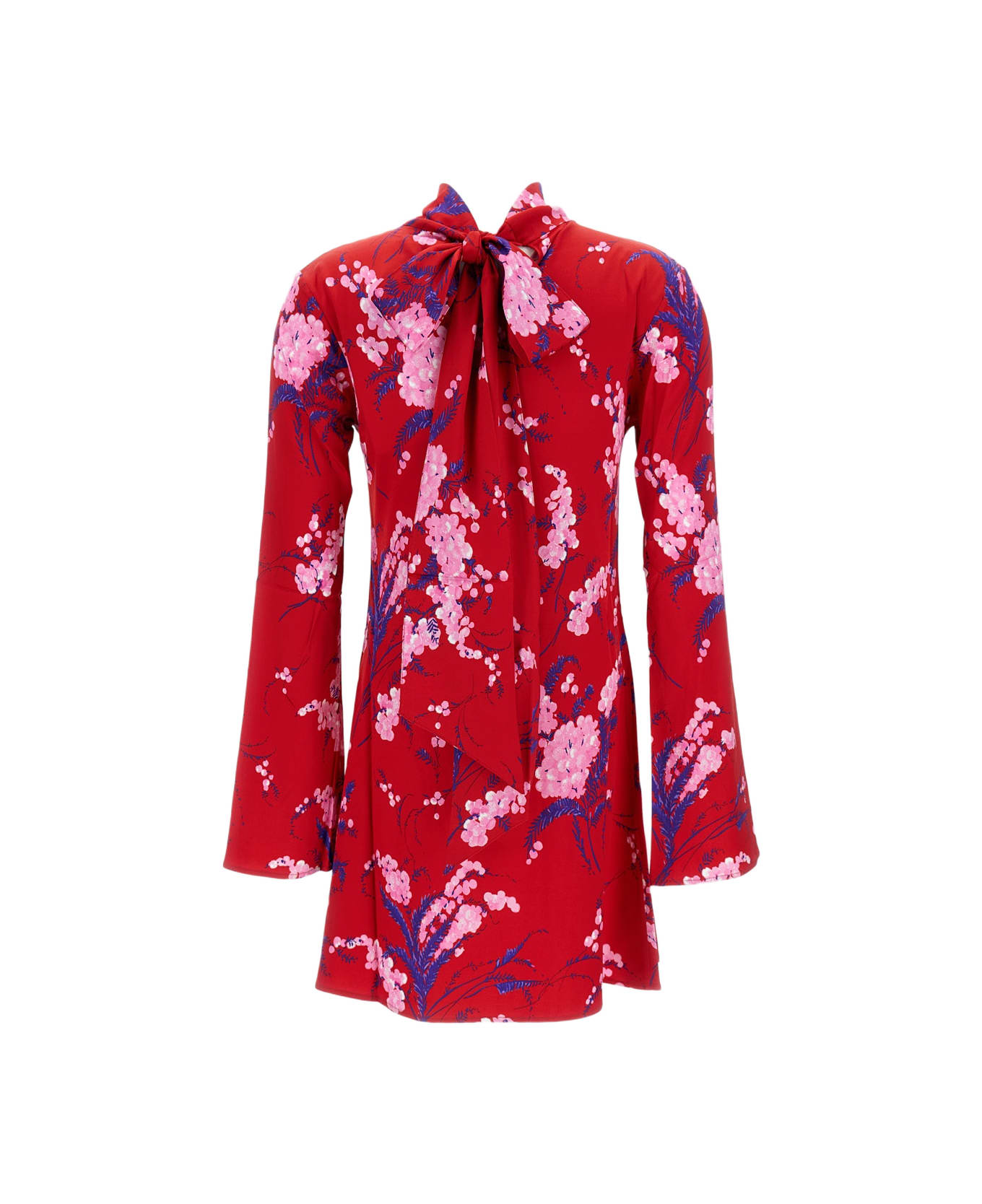 Des Phemmes Printed Mini Dress - Red