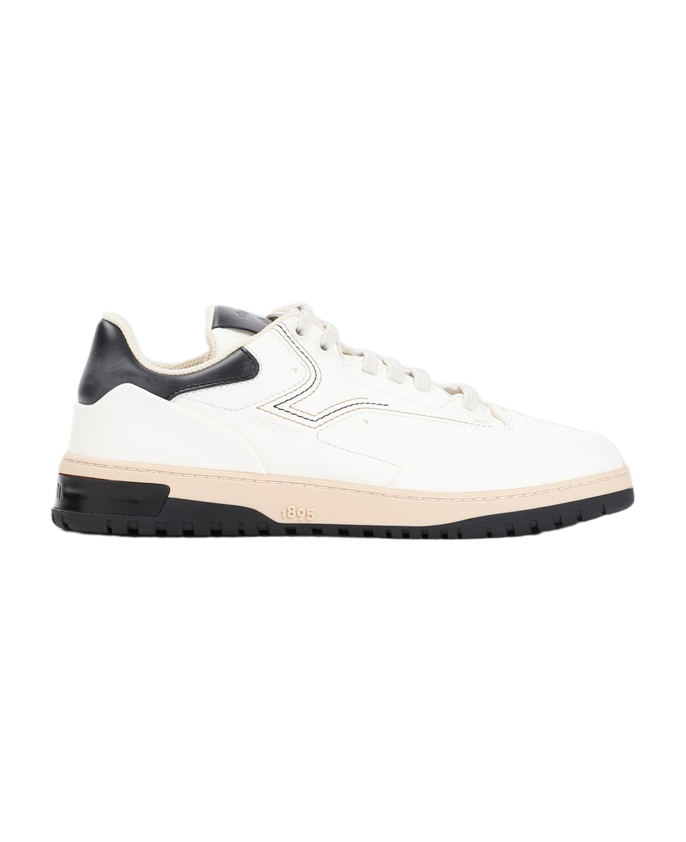 Berluti Playoff Deer Leather Sneakers - White