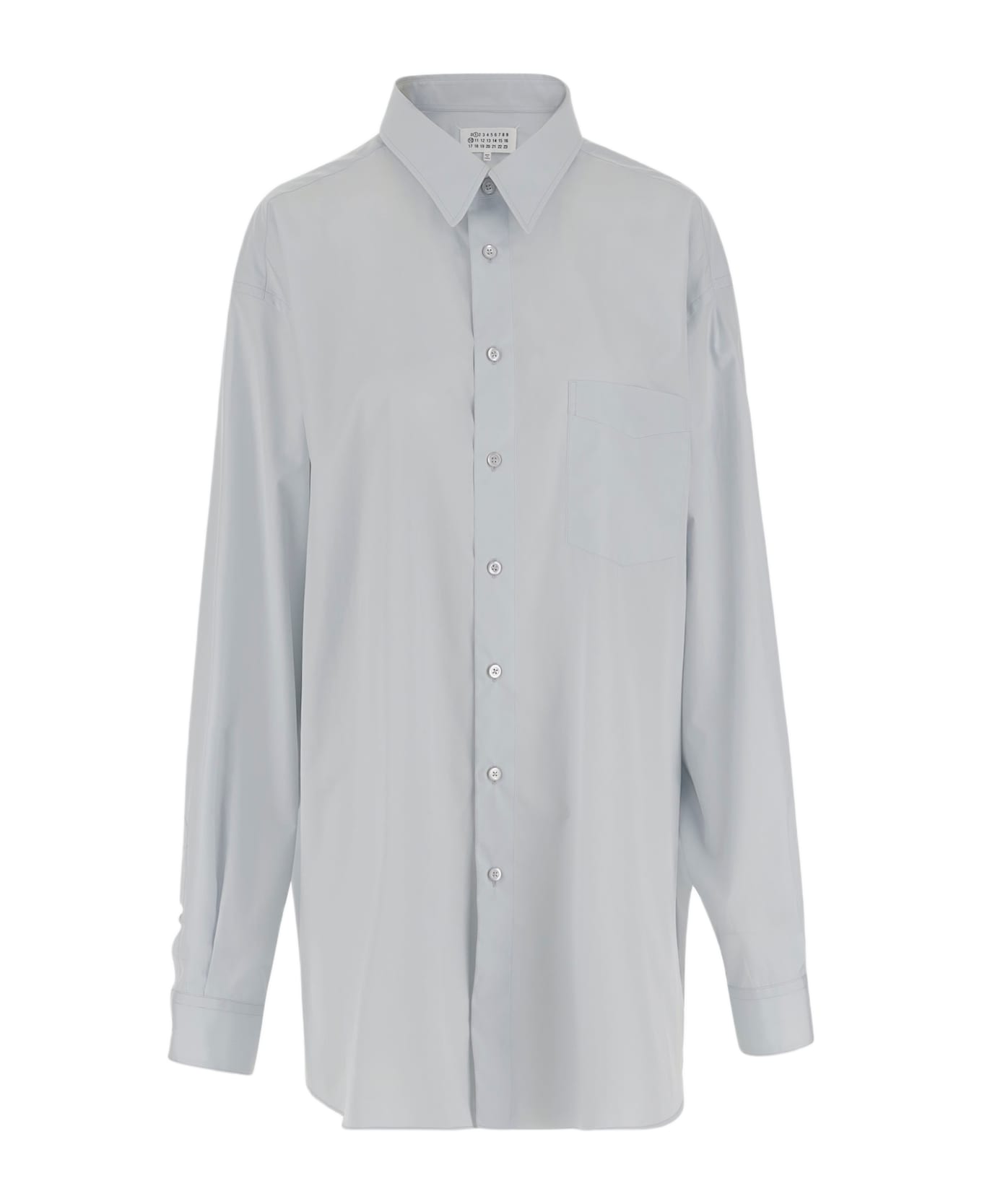 Maison Margiela Oversized Cotton Shirt - Blue