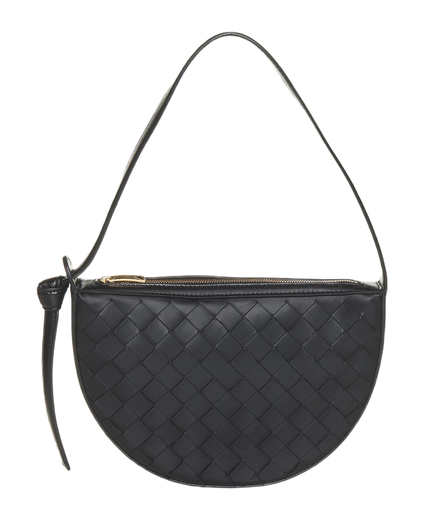 Bottega Veneta Knot Intrecciato Leather Mini Bag - Black