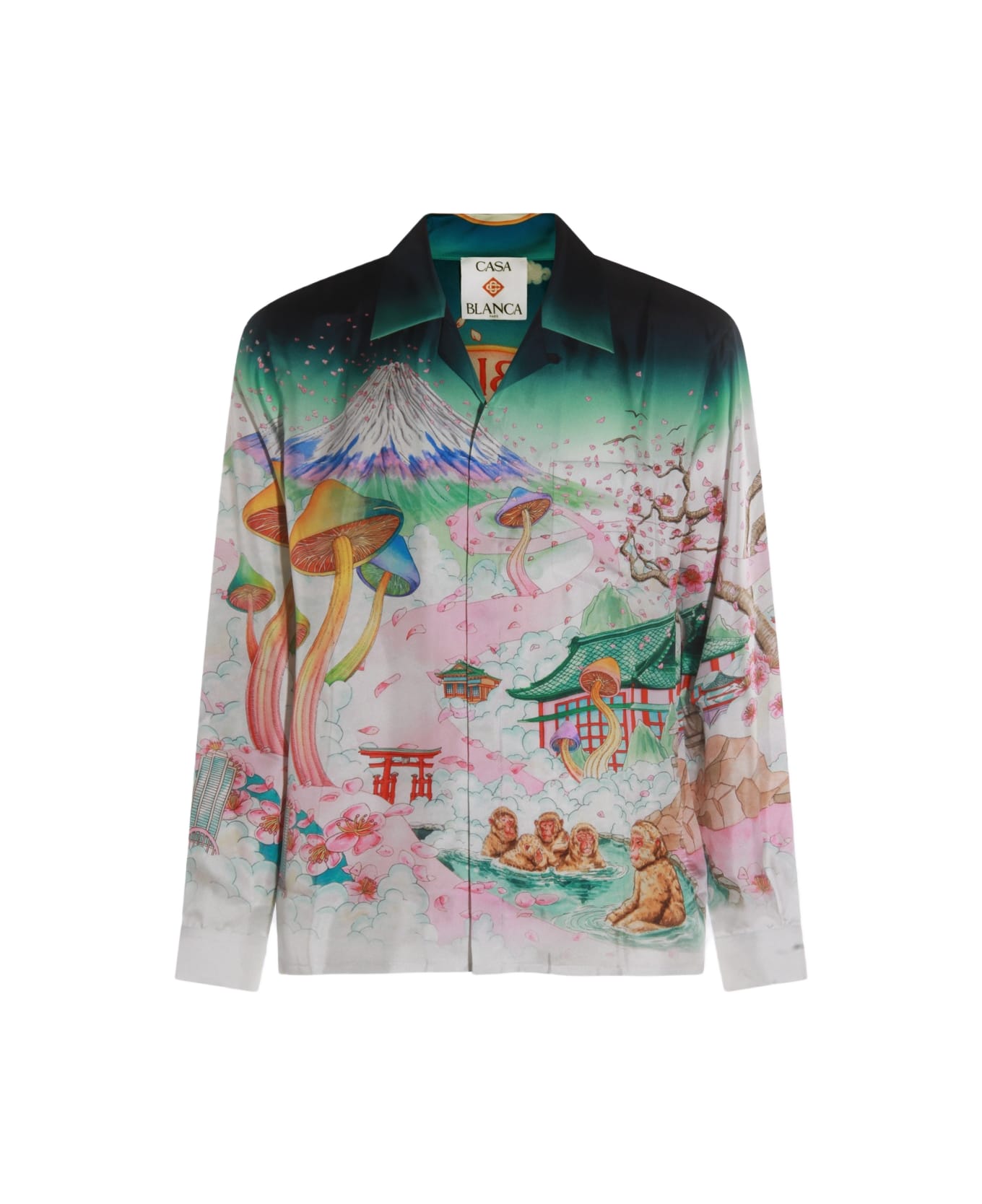 Casablanca Multicolor Silk Shirt - Red