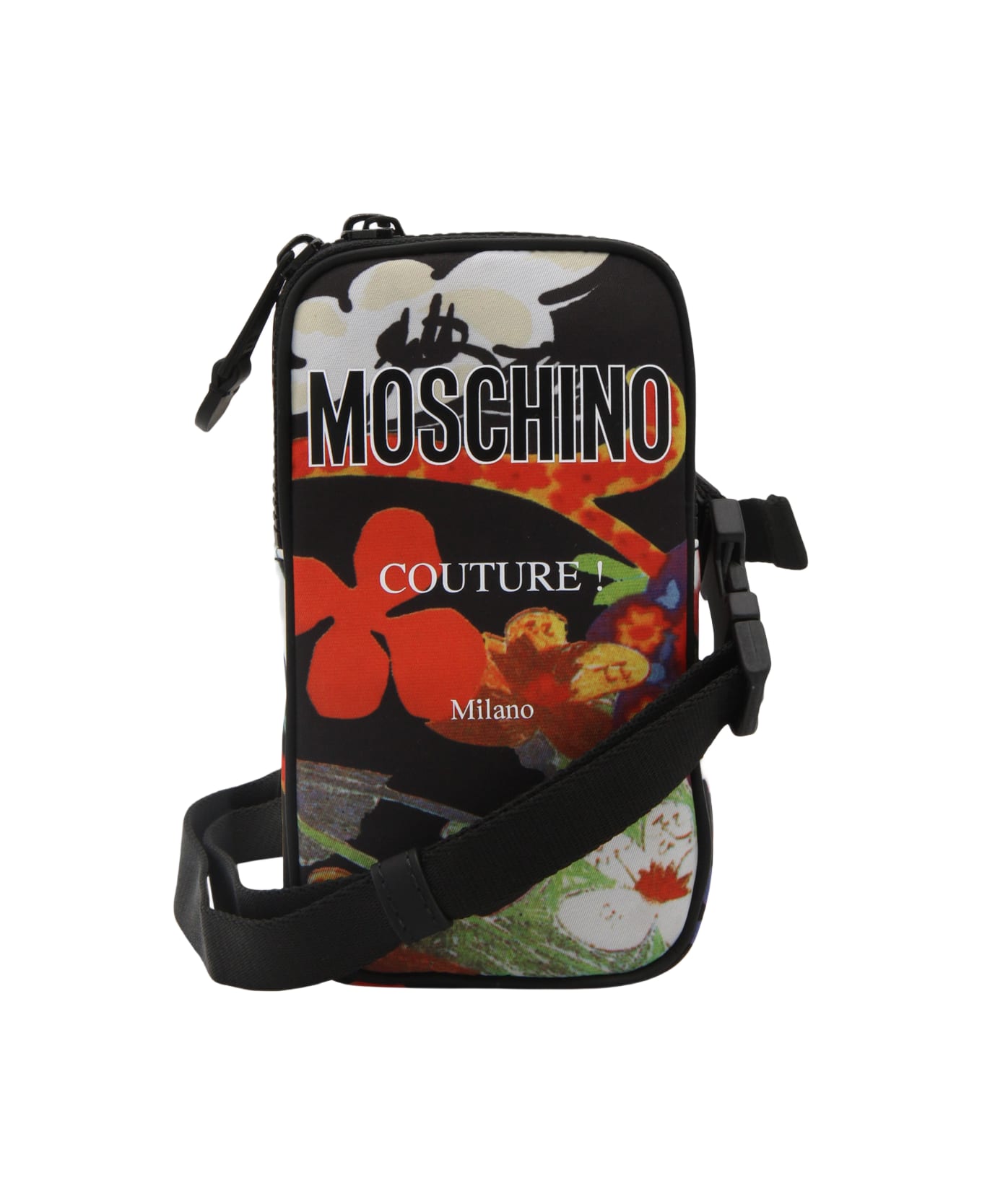 Moschino Multicolour Zipped Wallet - Red 財布
