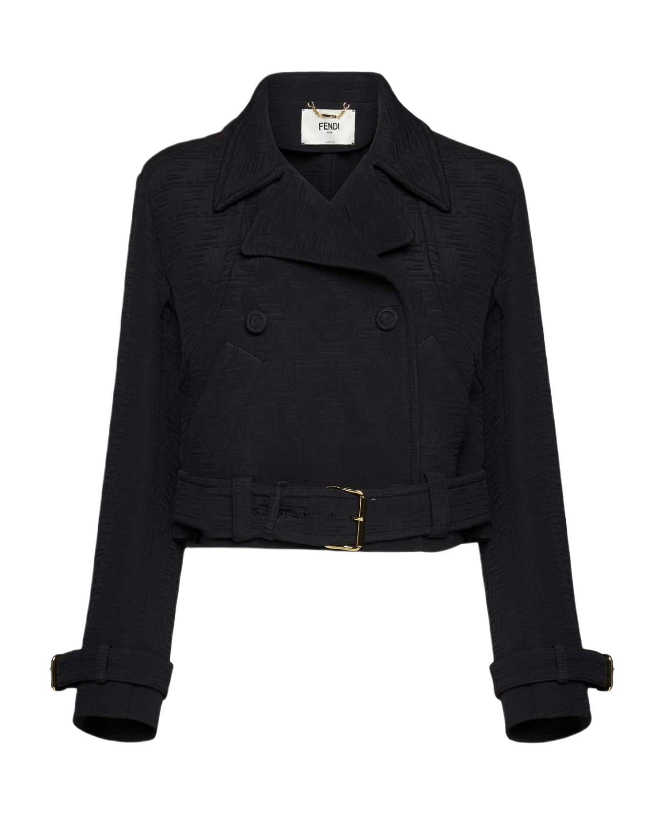 Fendi Jacket With Monogram - Black ジャケット