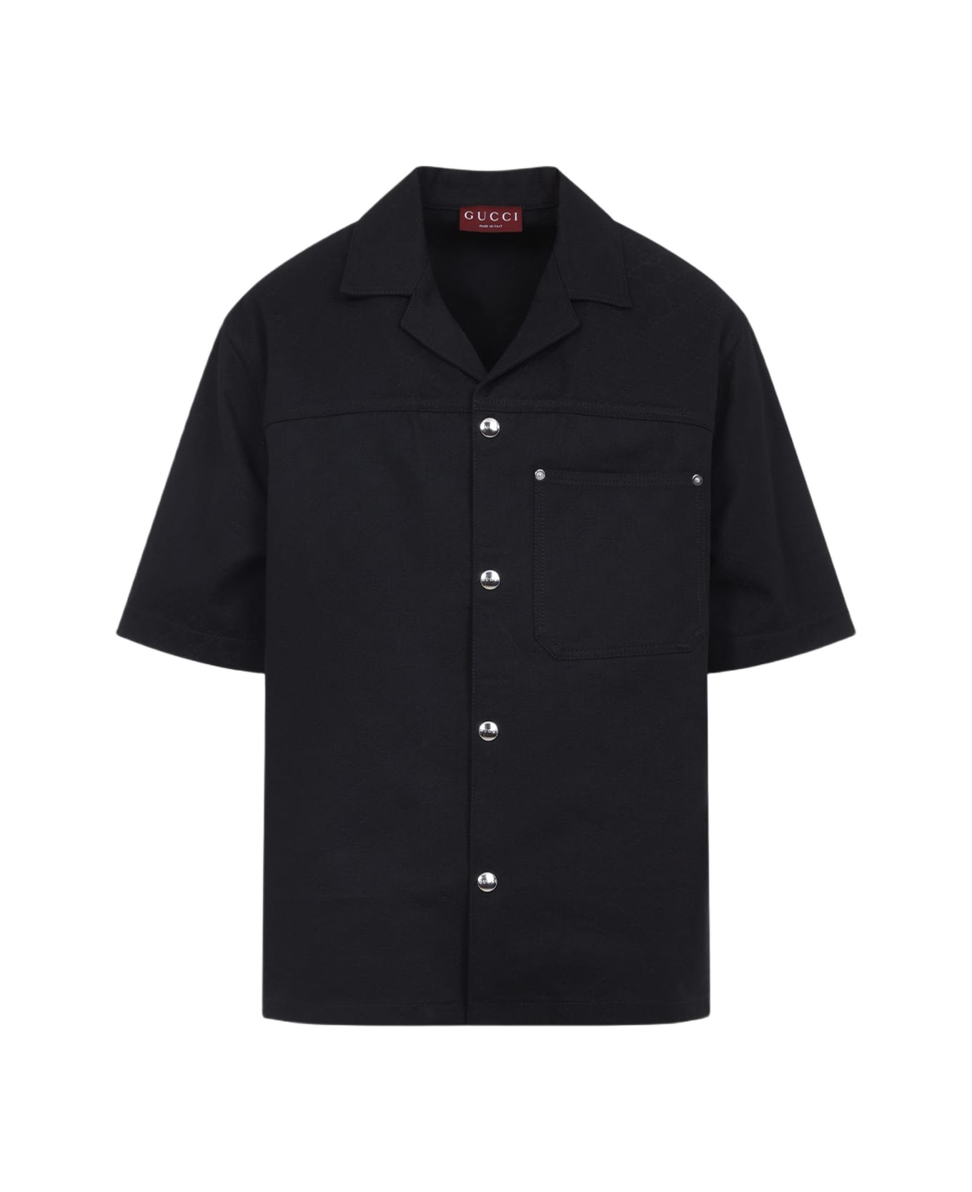 Gucci Gg Jacquard Shirt - Black