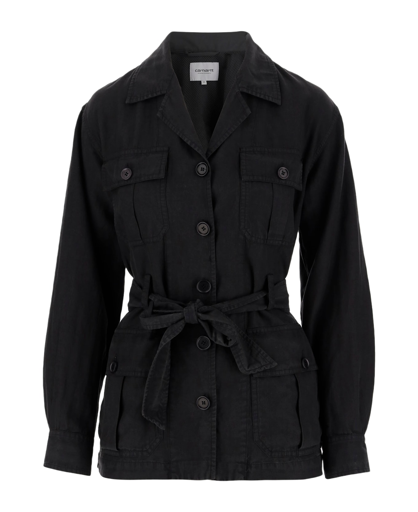 Aspesi Safari Jacket With Belt - Black