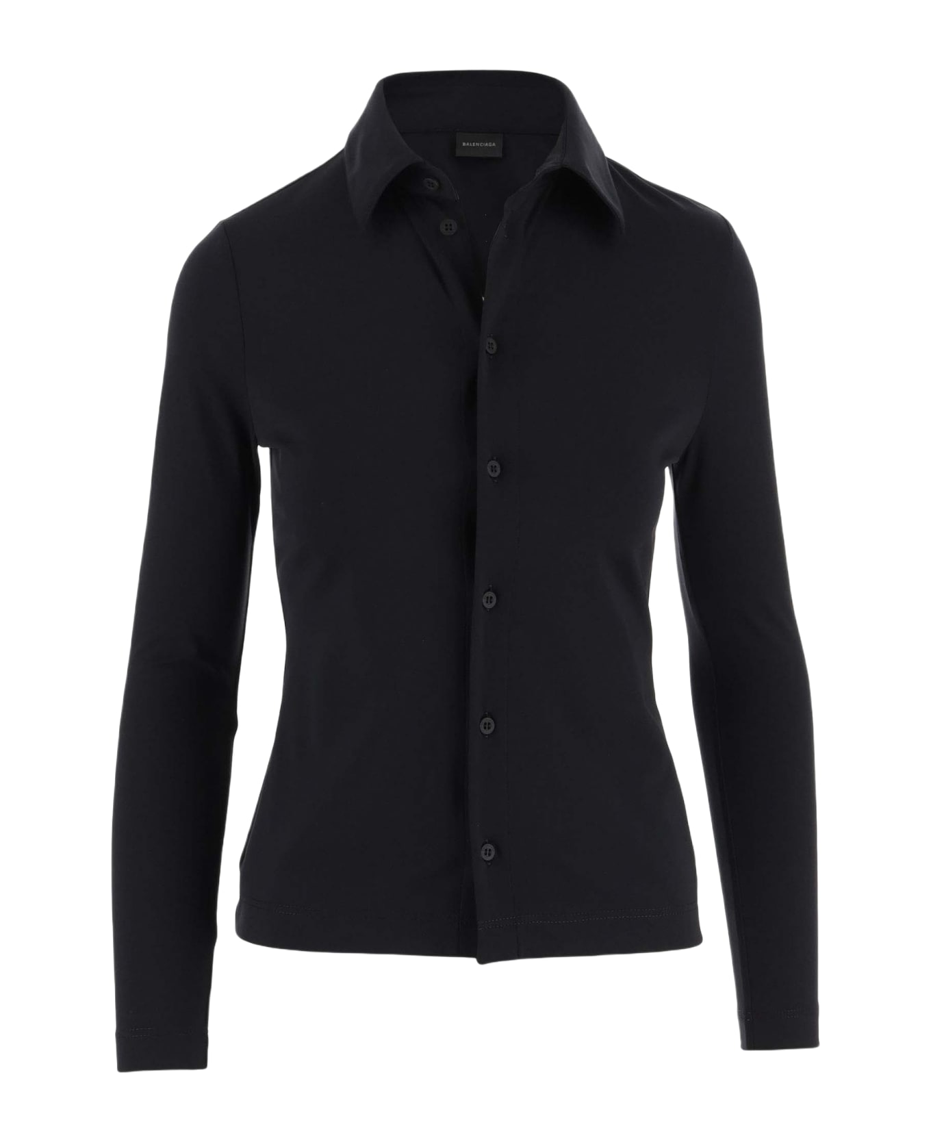 Balenciaga Stretch Jersey Shirt - Black シャツ