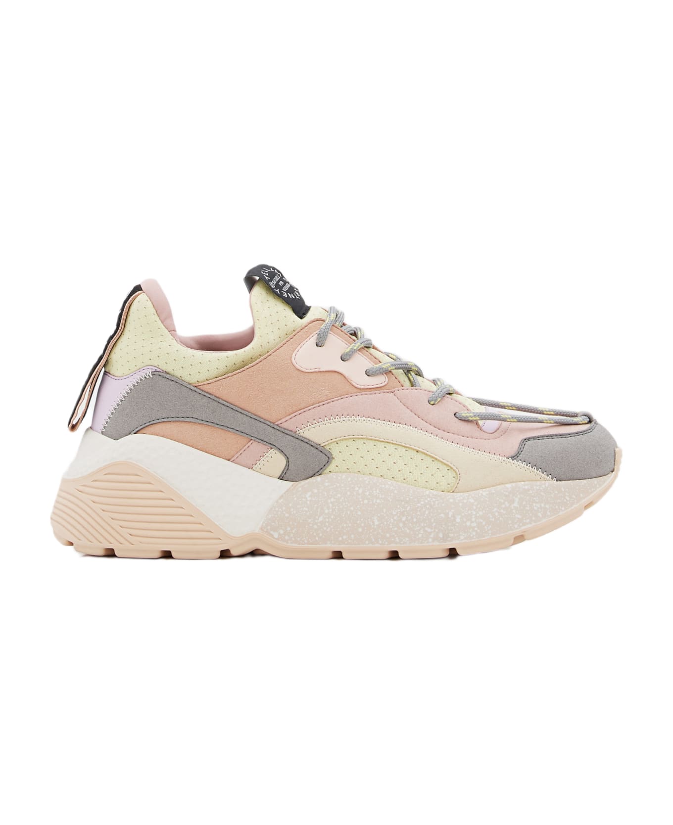 Stella McCartney Sneakers In Rose-pink Polyamide - MultiColour