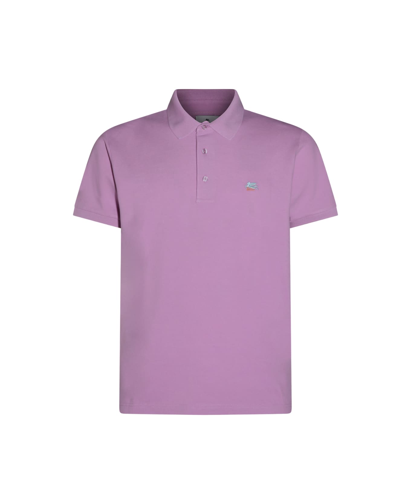 Etro Pink Cotton Polo Shirt