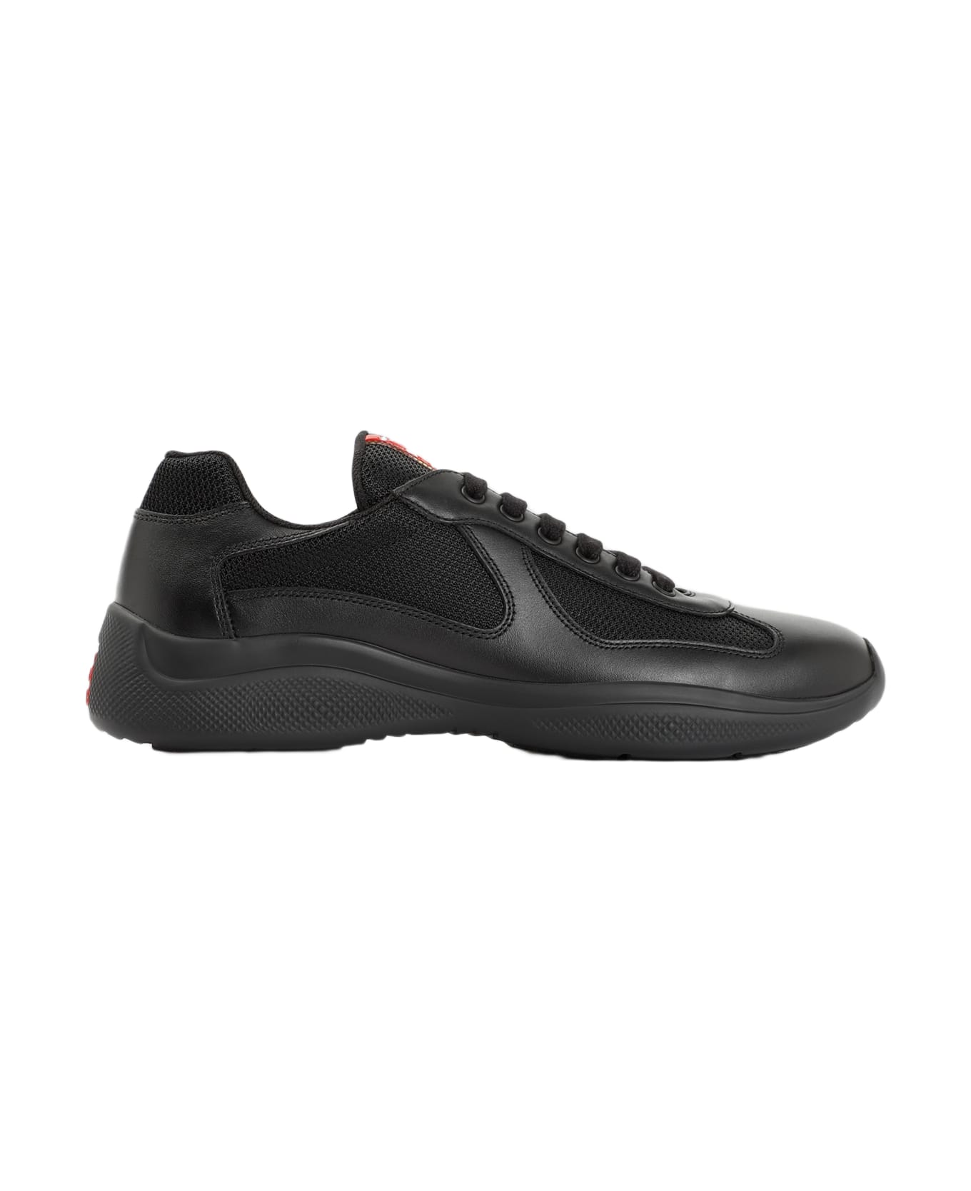 Prada America's Cup Leather Sneakers - Nero