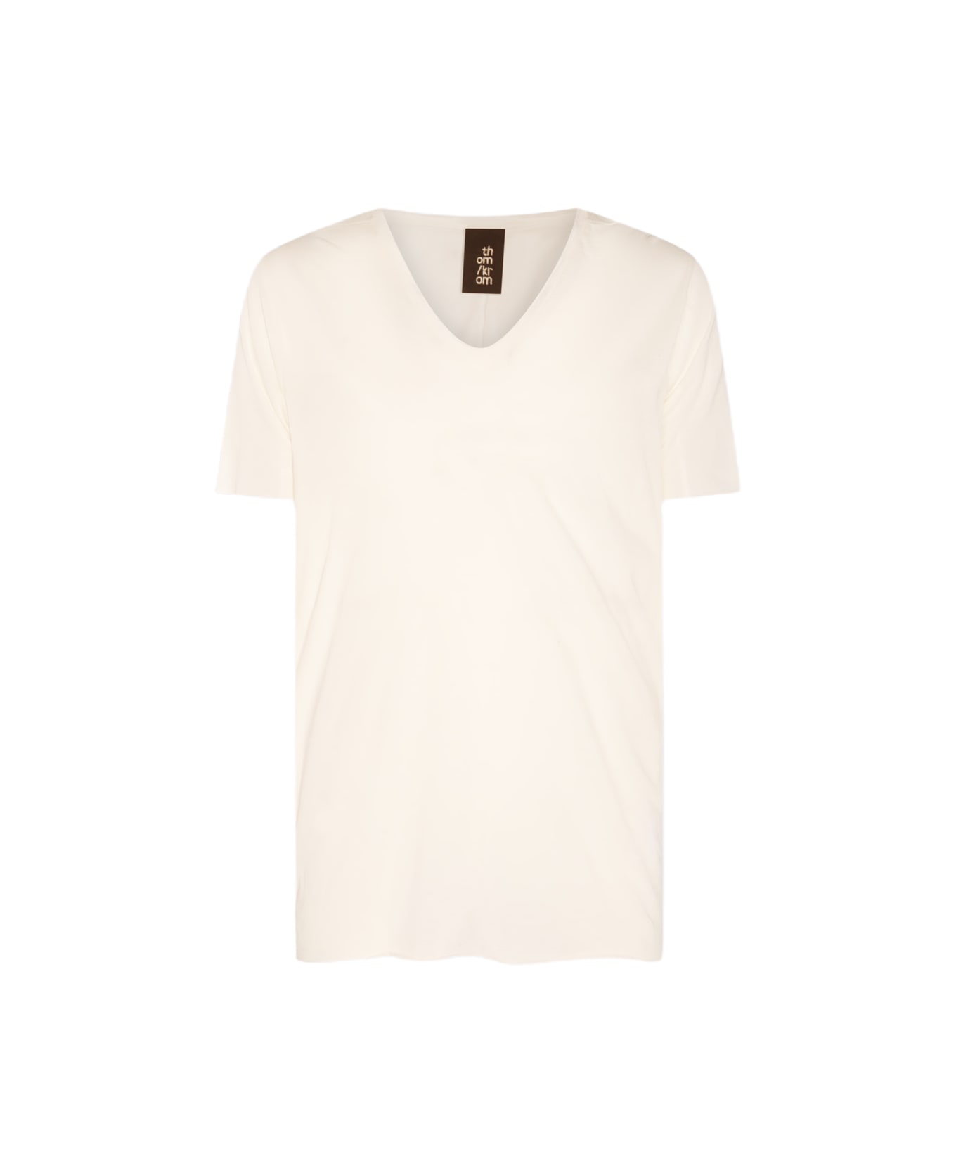 Thom Krom Cream Cotton T-shirt - White