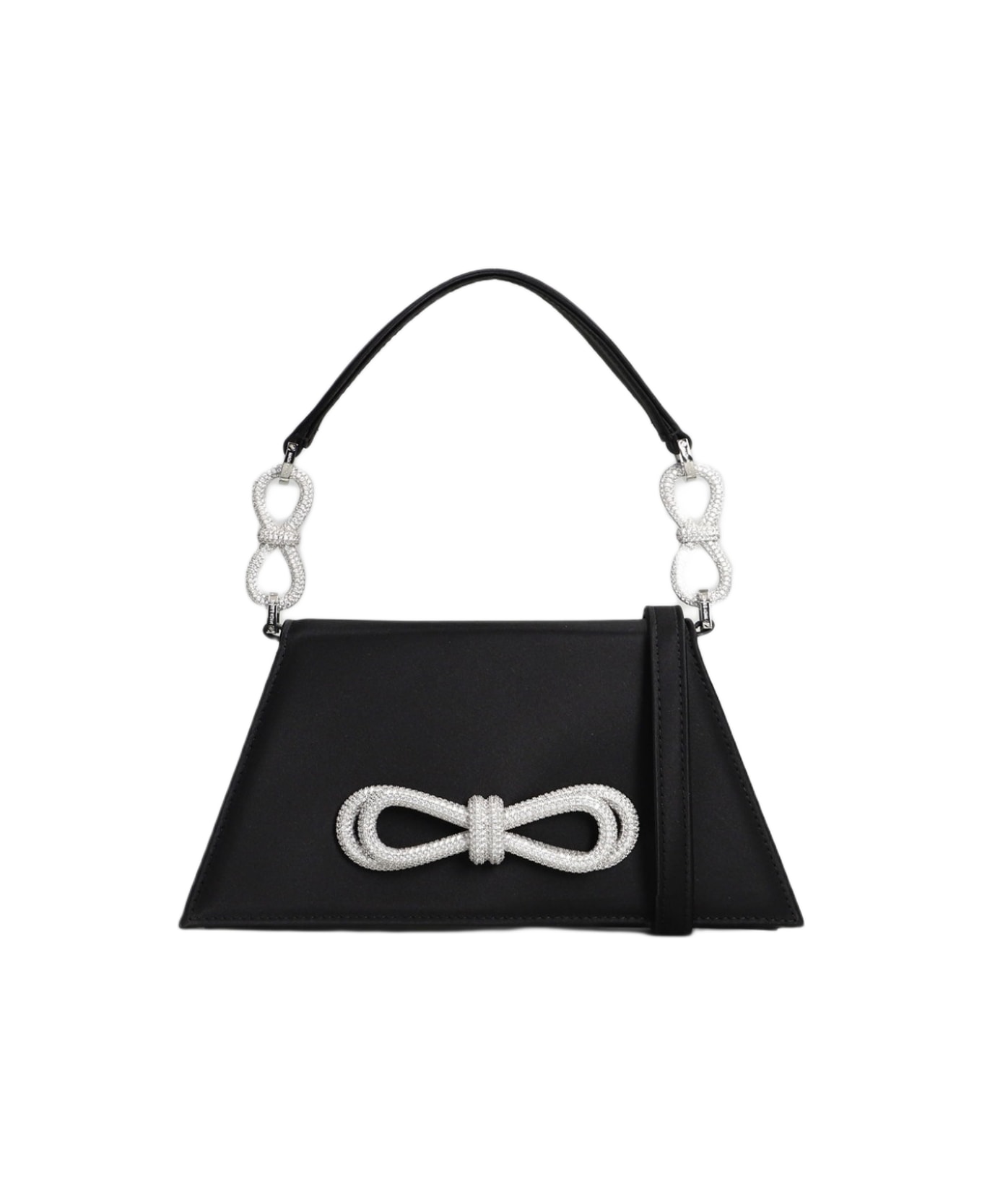 Mach 
Mach Samantha Shoulder Bag In Black Silk - black
