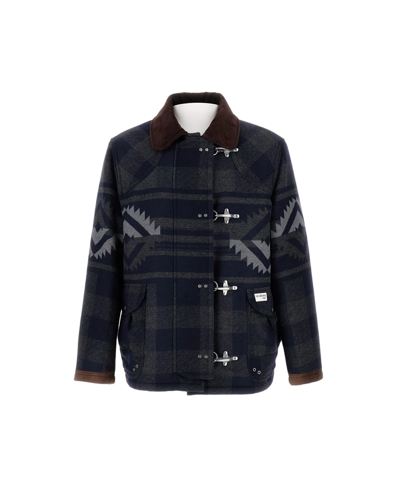 Fay Archived Jacket With 4 Hooks - Blue