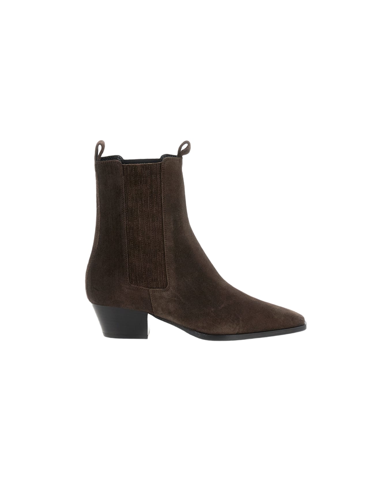 aeyde Agata Cow Suede Leather Moka - Brown