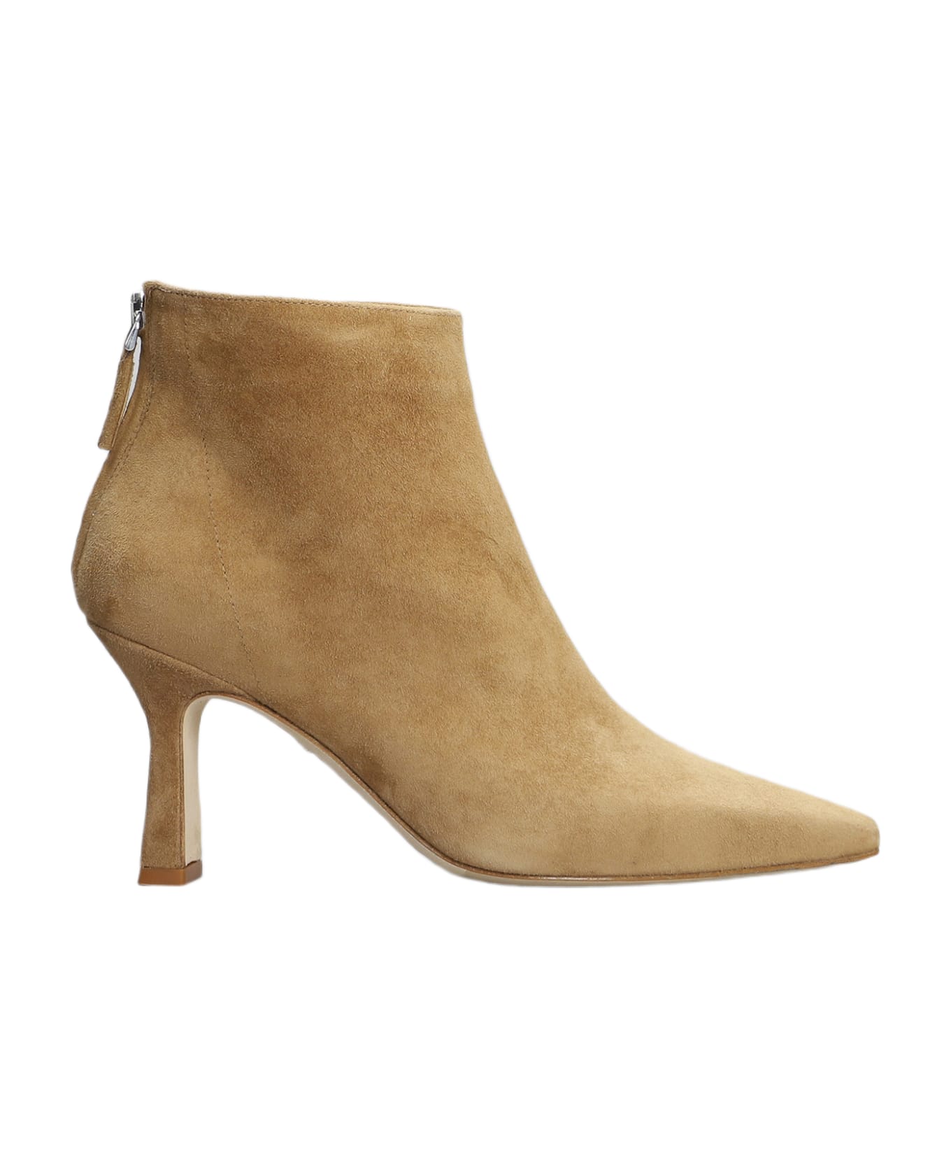 The Seller High Heels Ankle Boots In Leather Color Suede - leather color ブーツ