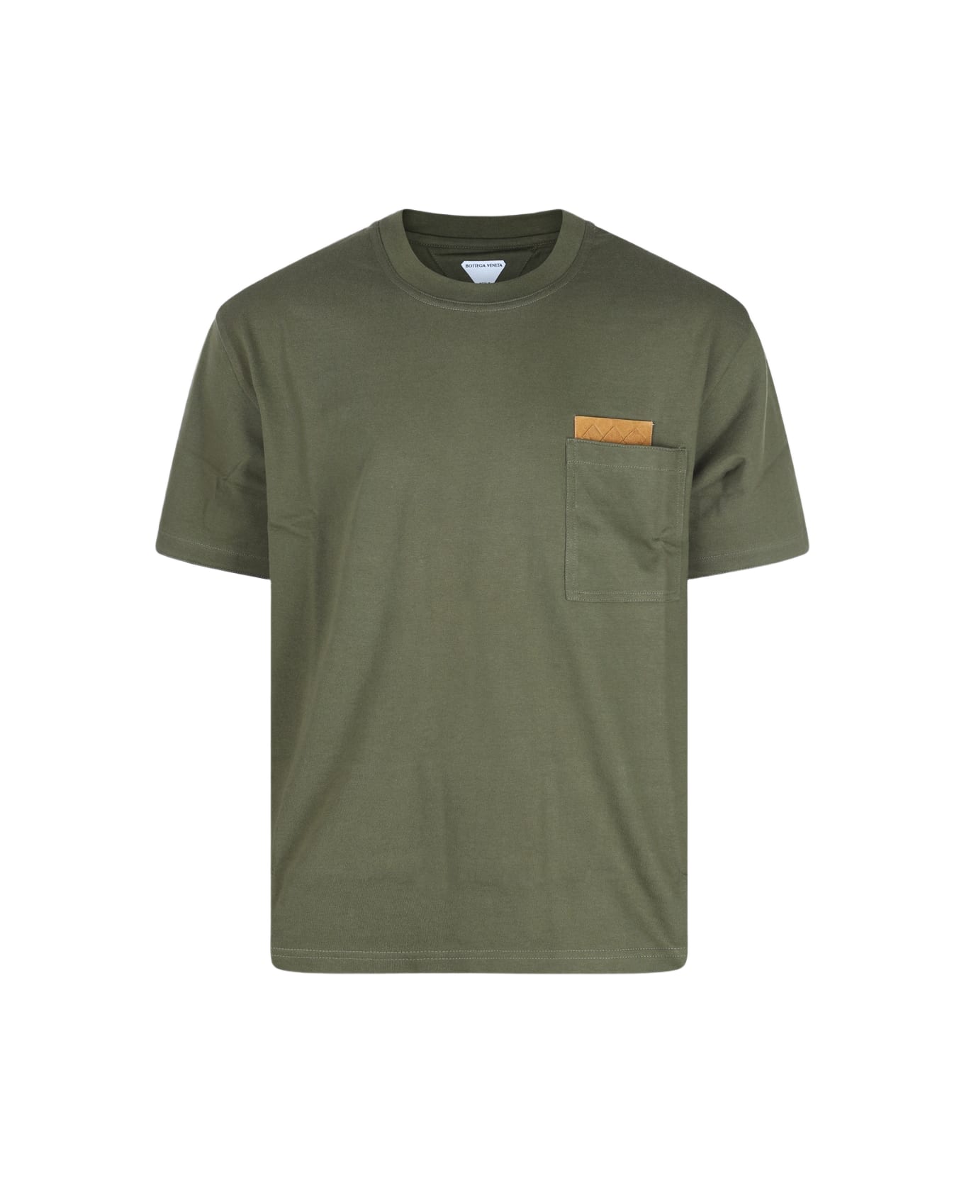 Bottega Veneta Green Cotton T-shirt - PINE GREEN