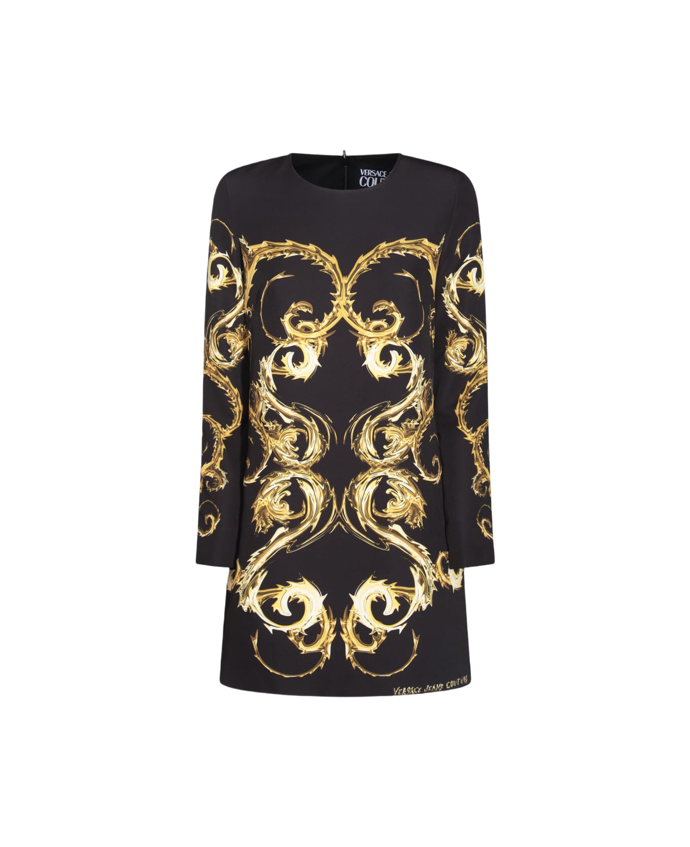 Versace Jeans Couture Black And Gold Dress - Black Gold
