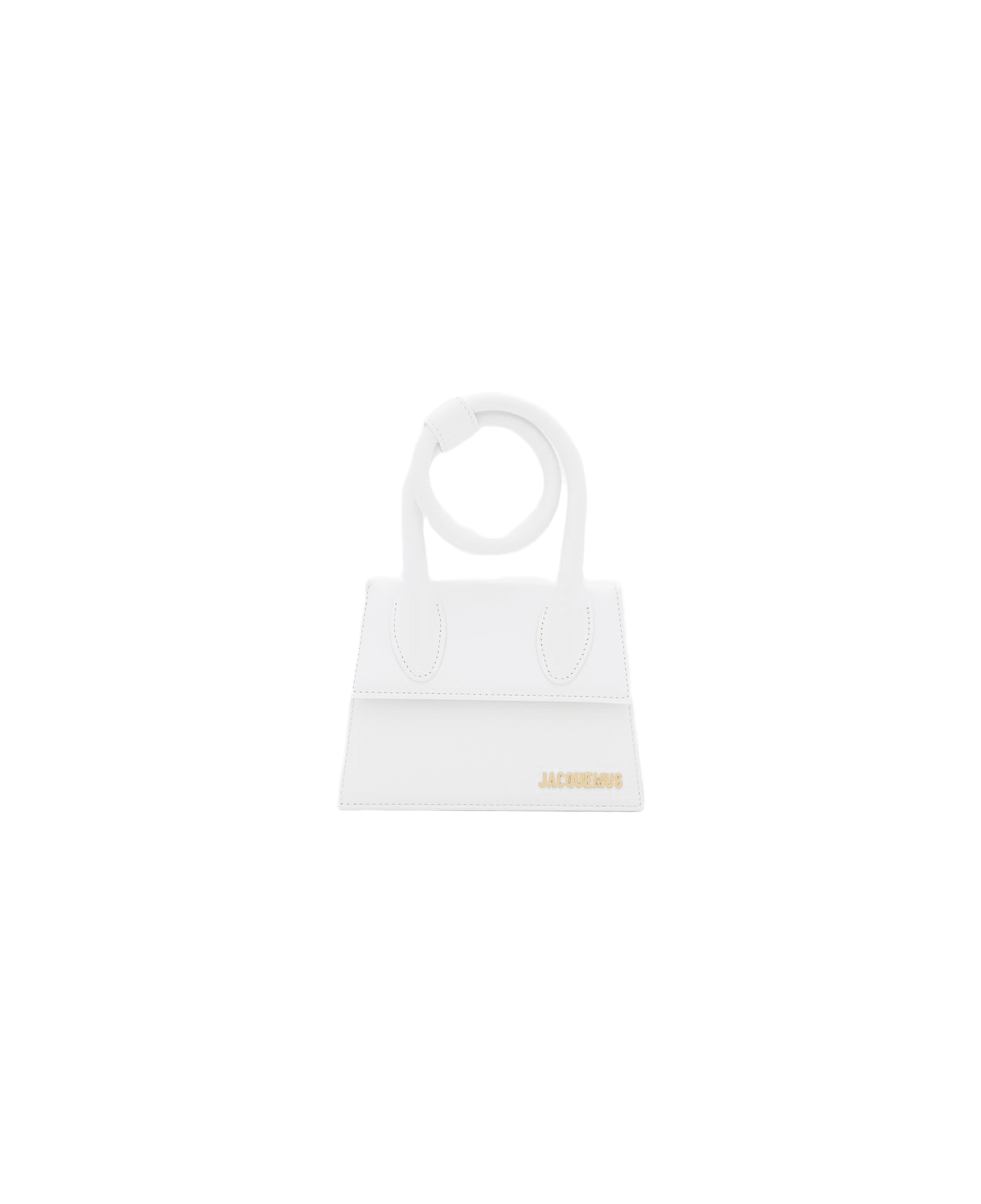 Jacquemus Le Chiquito Noeud Leather Shoulder Bag - White