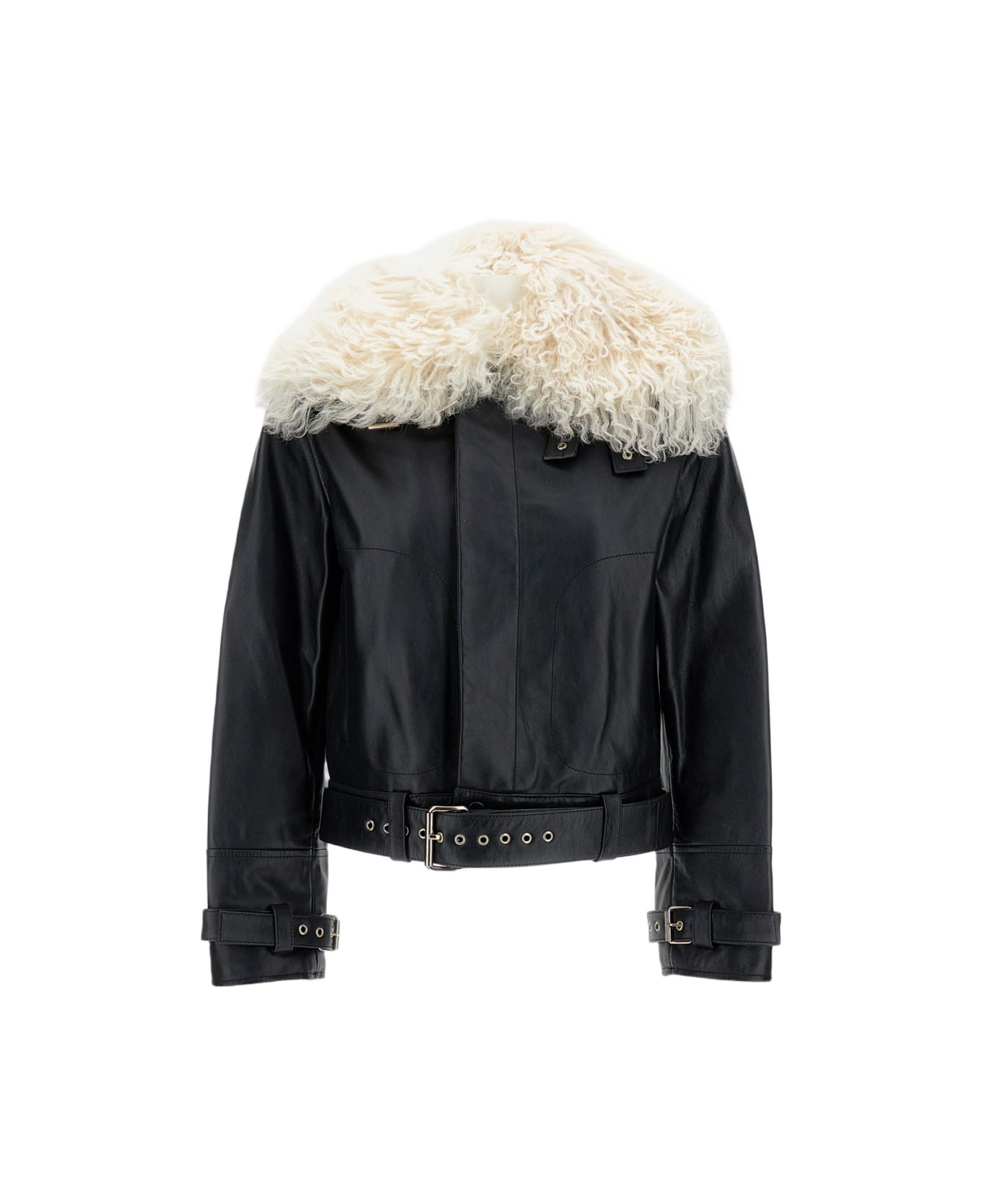 Wales Bonner Bridge Leather Jacket - Black