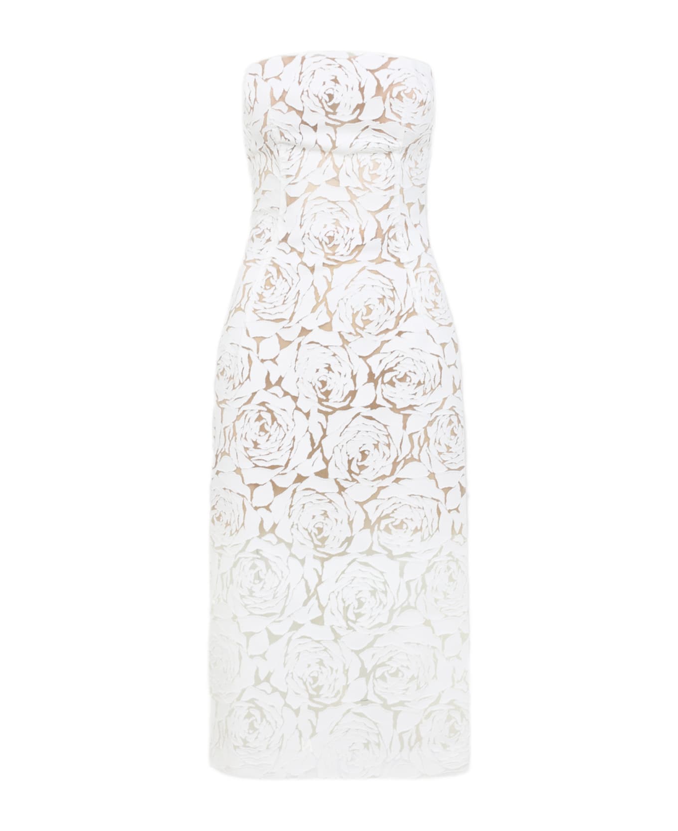 Ermanno Scervino Lace Midi Dress - Snow White