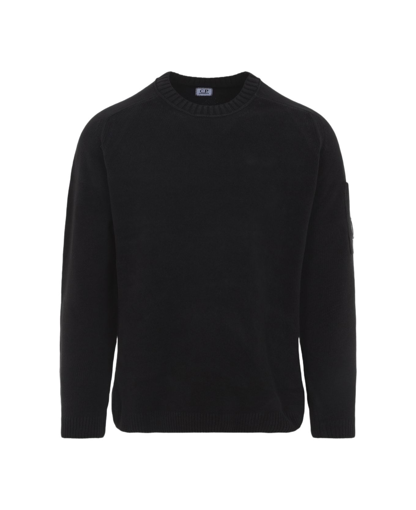 C.P. Company Crewneck Lens Pullover - Black